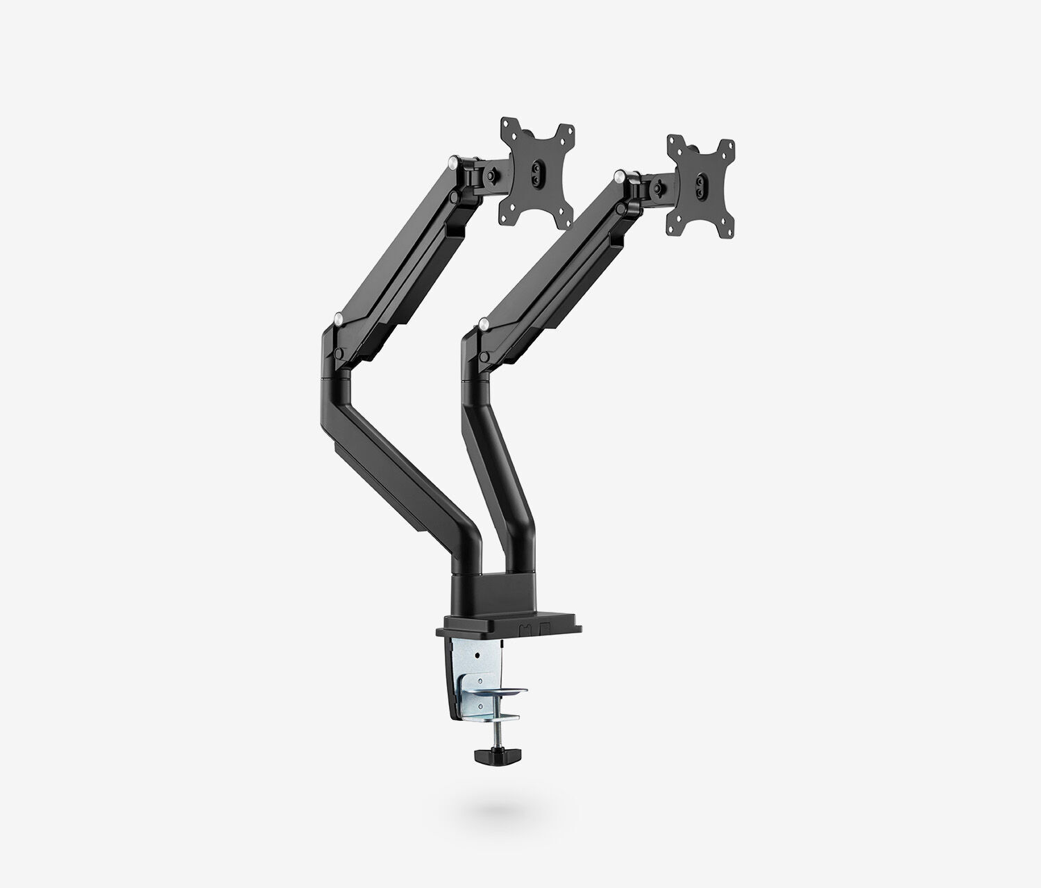 Dual Gasdruck Monitorarm - schwarz
