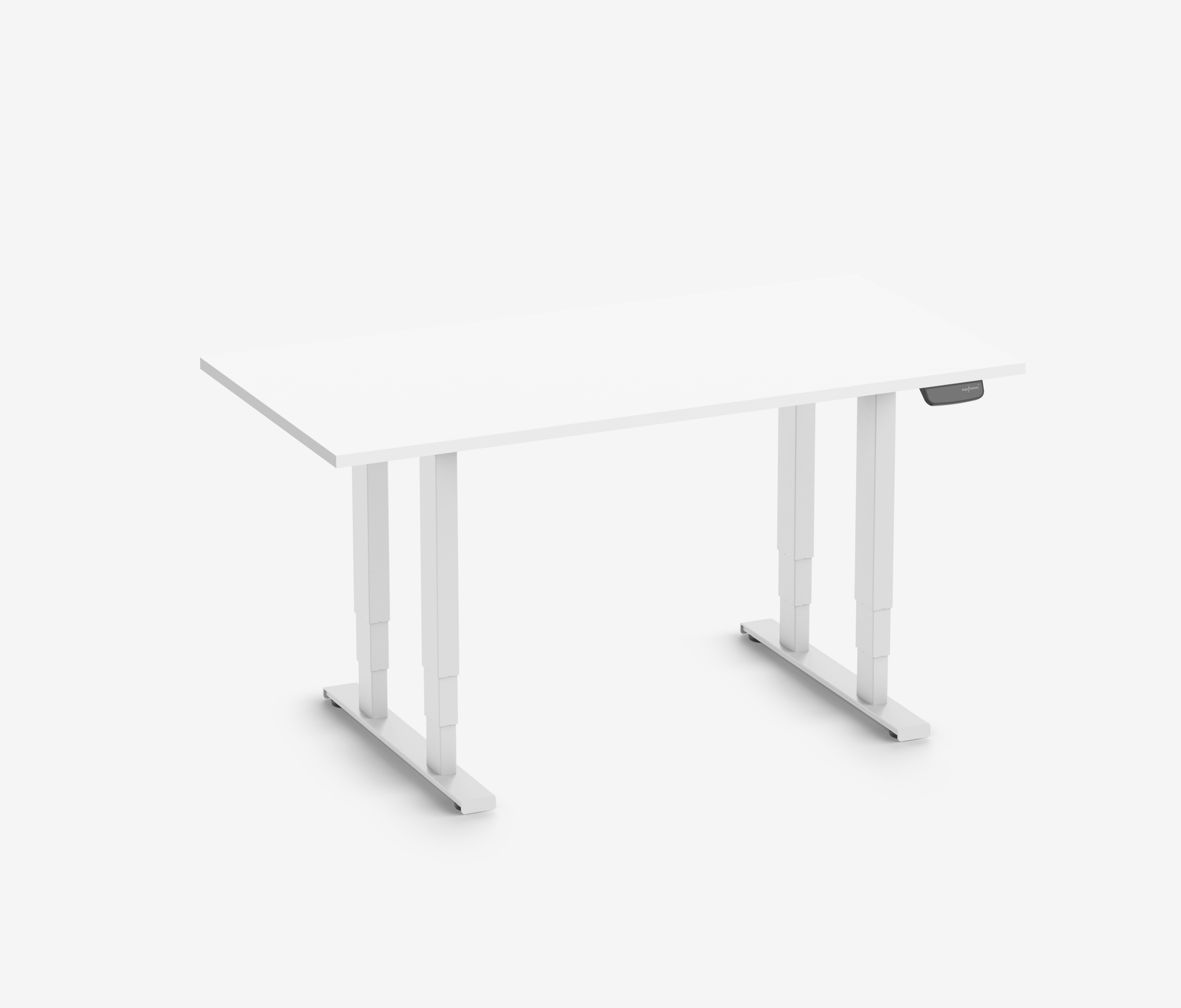 Schwerlasttisch mit Melaminplatte, 160x80 Topweiß Weiß