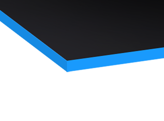 FOKUS Gamingschreibtisch Schwarz 180x80 Rechteck Ocean