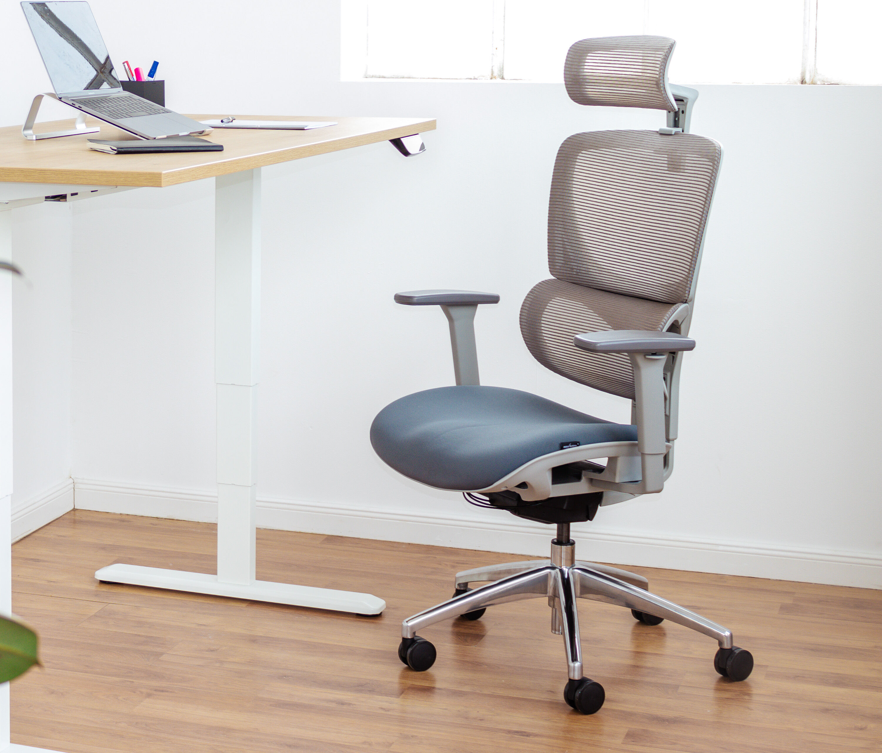 Bürodrehstuhl SENTA FX Hoch Grau Silber