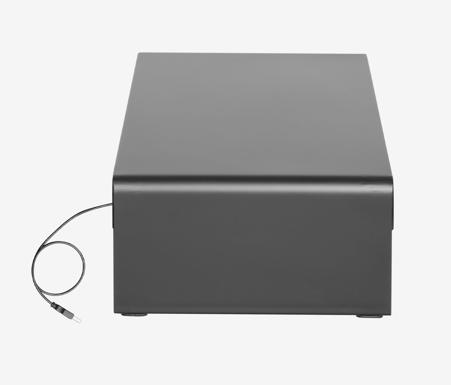 Stahl Monitorerhöhung mit 3-fach USB Hub