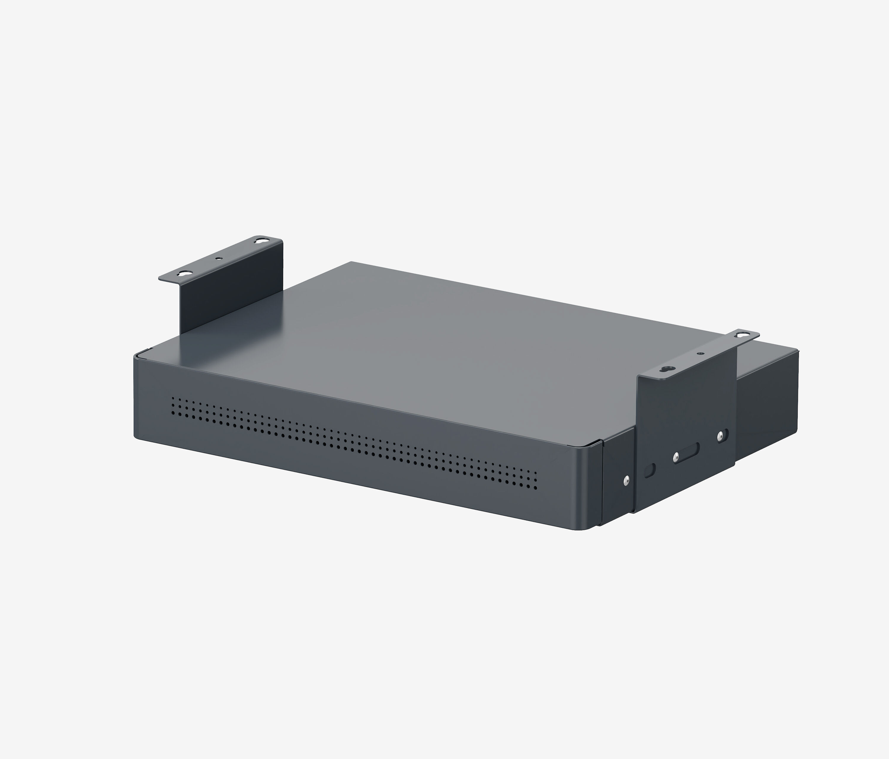 Untertisch Schublade mit USB Lader Schwarz