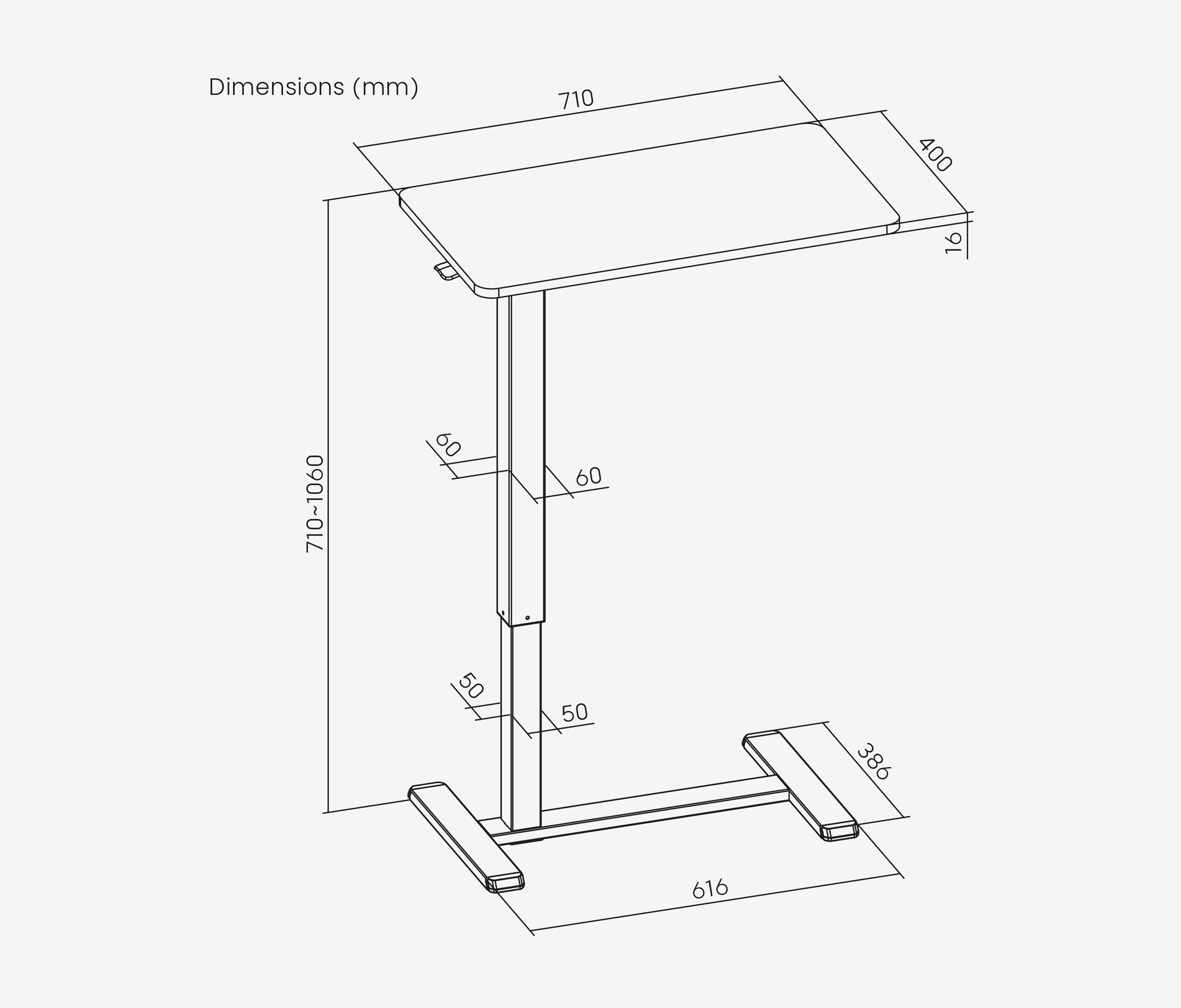 Beistelltisch EASY Schwarz