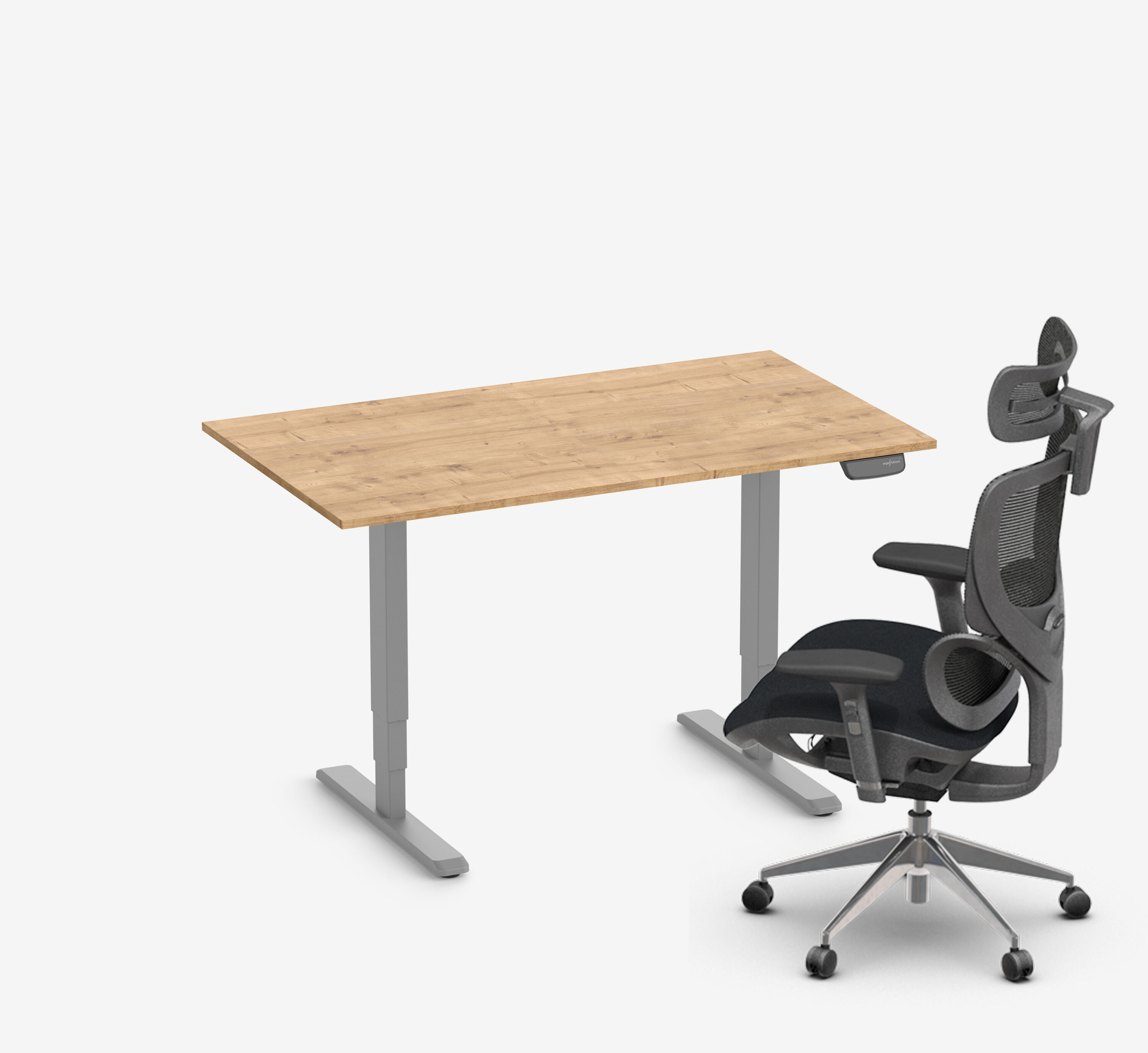 PRIMUS + Stuhl 140x80 Grau Eiche