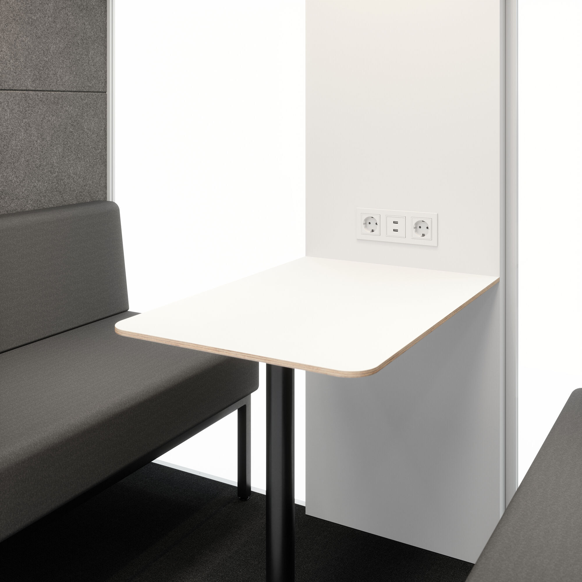 Meetingbox Quattro Weiß Anthrazit Kaffee Grau Standard Weiß