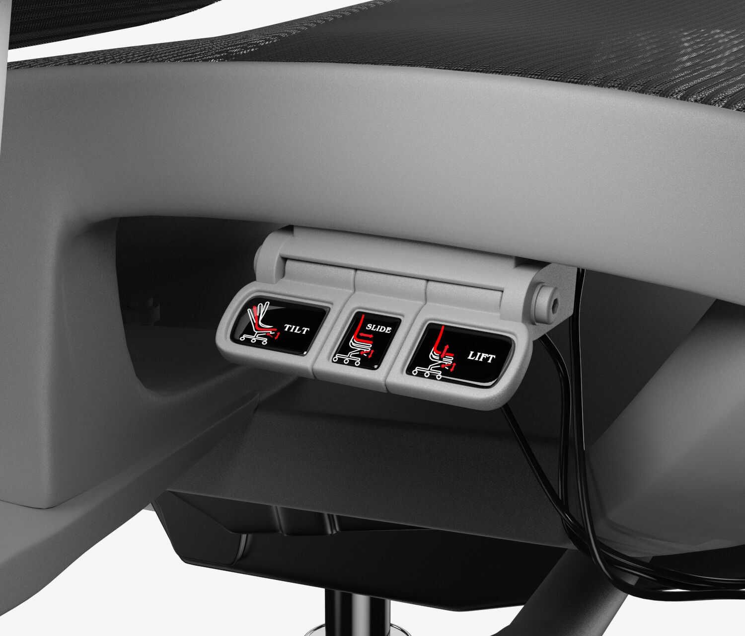 Bureaustoel SENTA FX Mesh Hoog Grijs Zwart