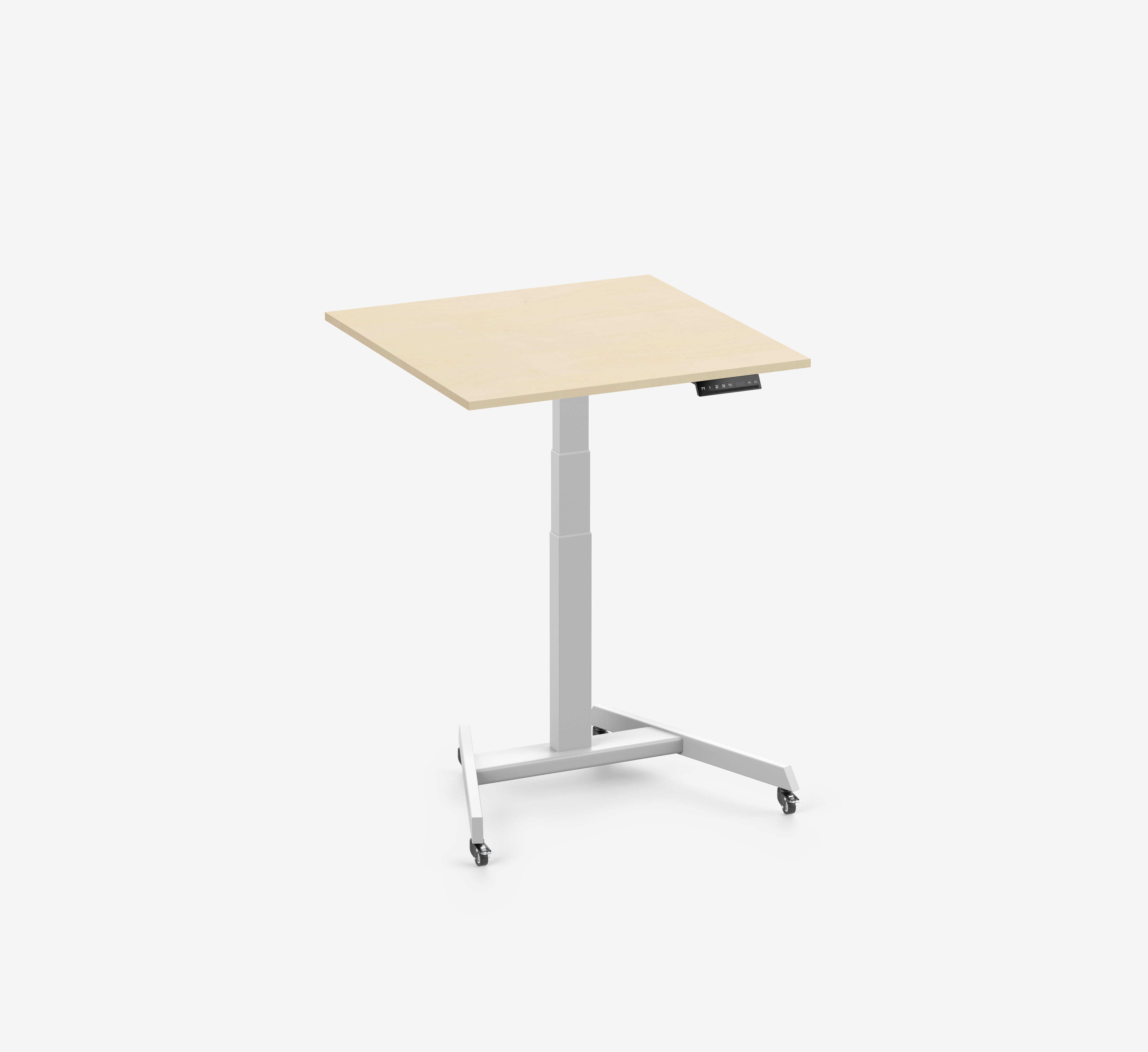 FOKUS Single Schreibtisch Weiß Birke 80x80