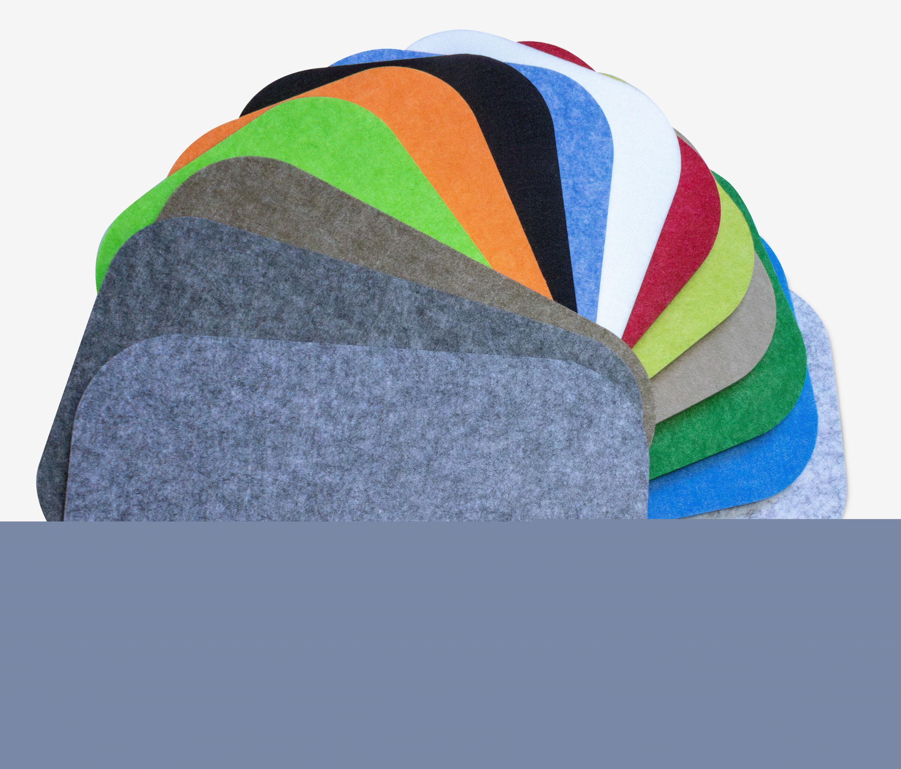 Schreibtisch Akustik Trennwand 40x80 Unterhalb Hellgrün