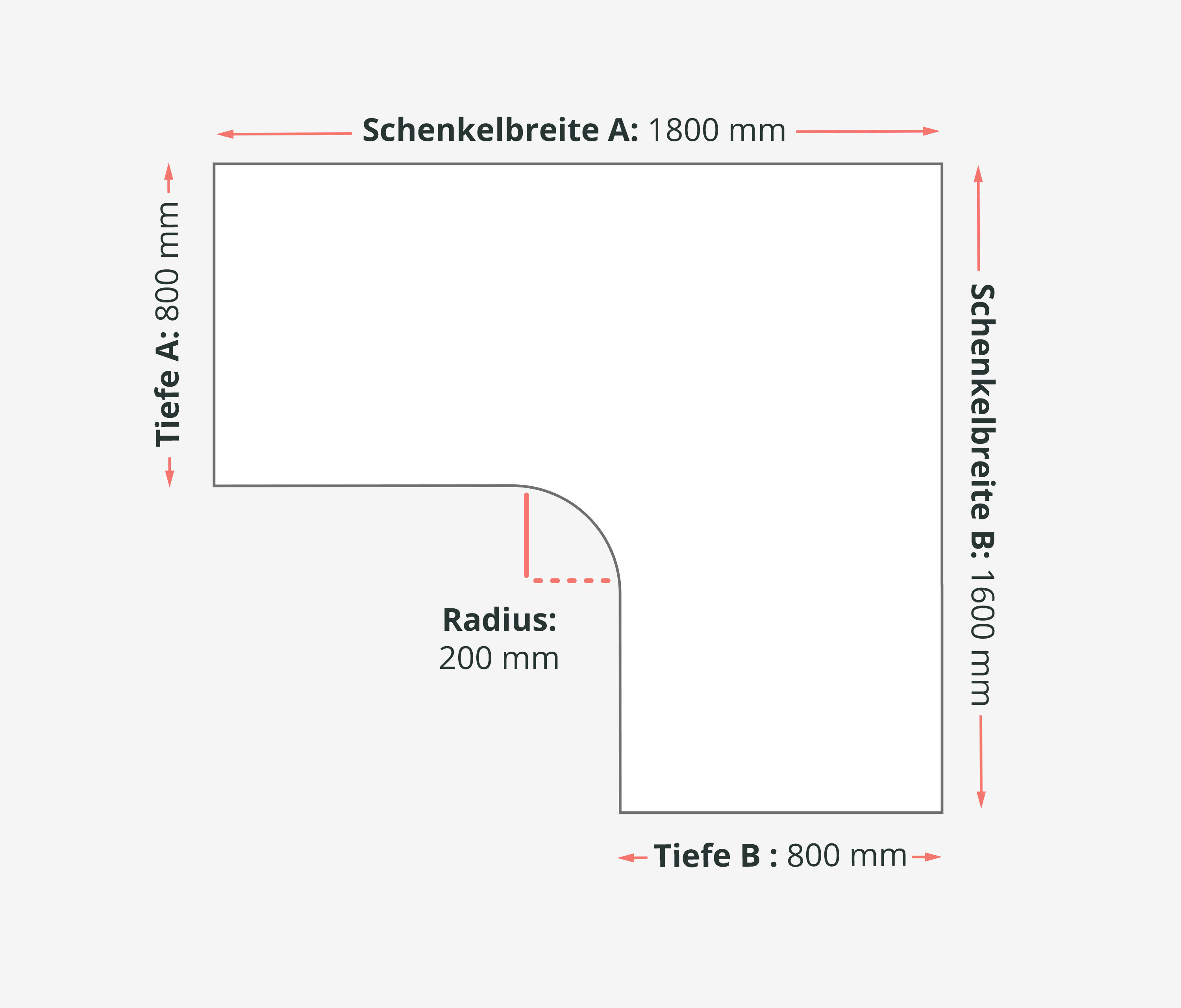 PRIMUS Eckschreibtisch, Gestell Schwarz, Tischplatte 1800/800 x 1600/800 x 25 mm Buche