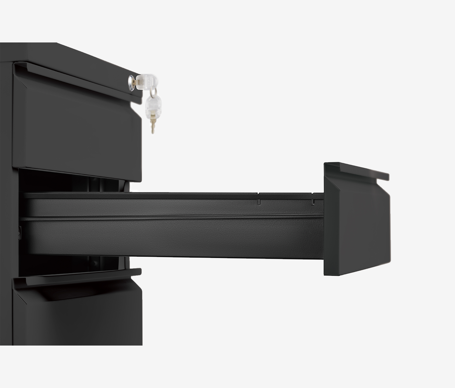 Metallrollcontainer Schwarz Eiche