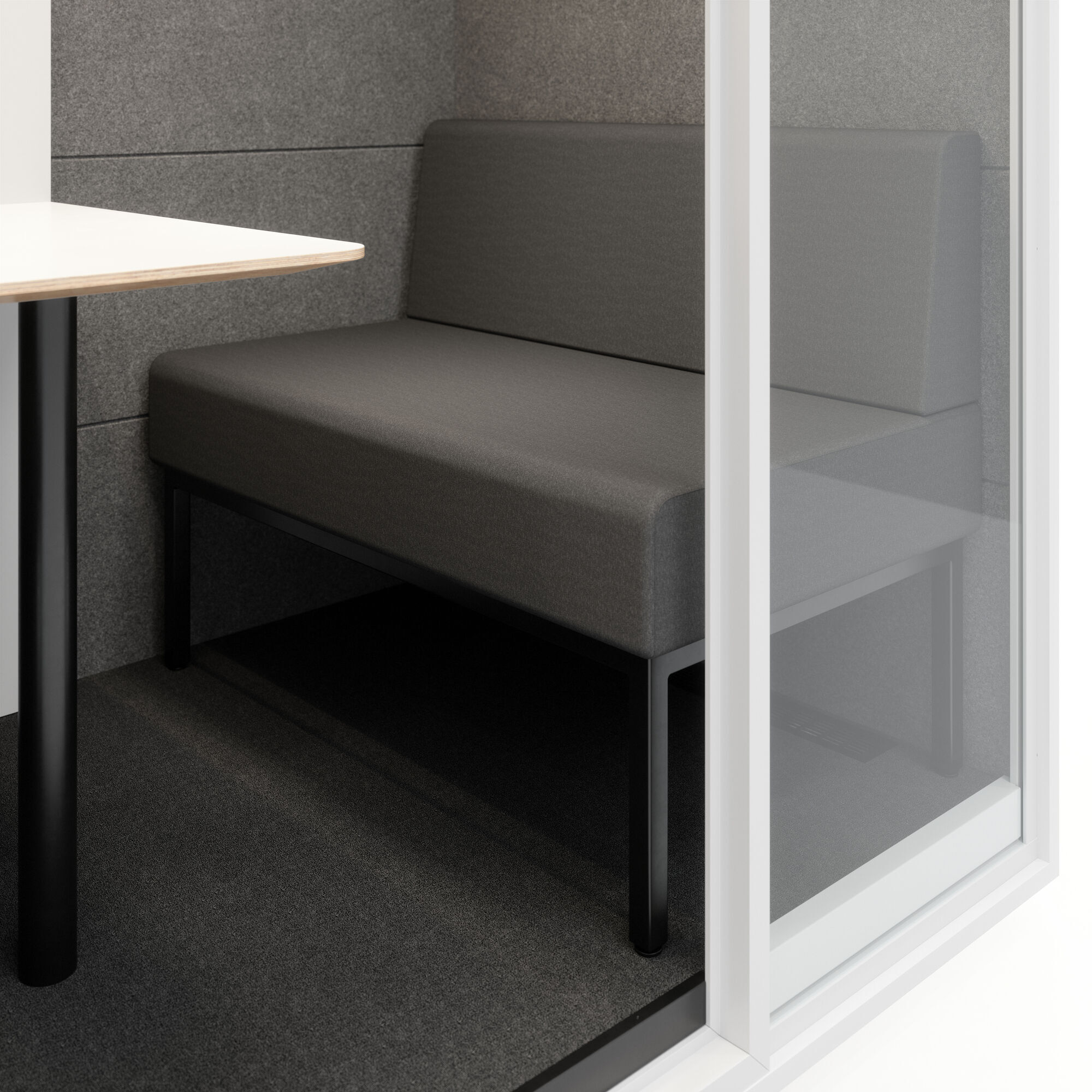 Meetingbox Quattro Weiß Anthrazit Kaffee Grau Standard Weiß