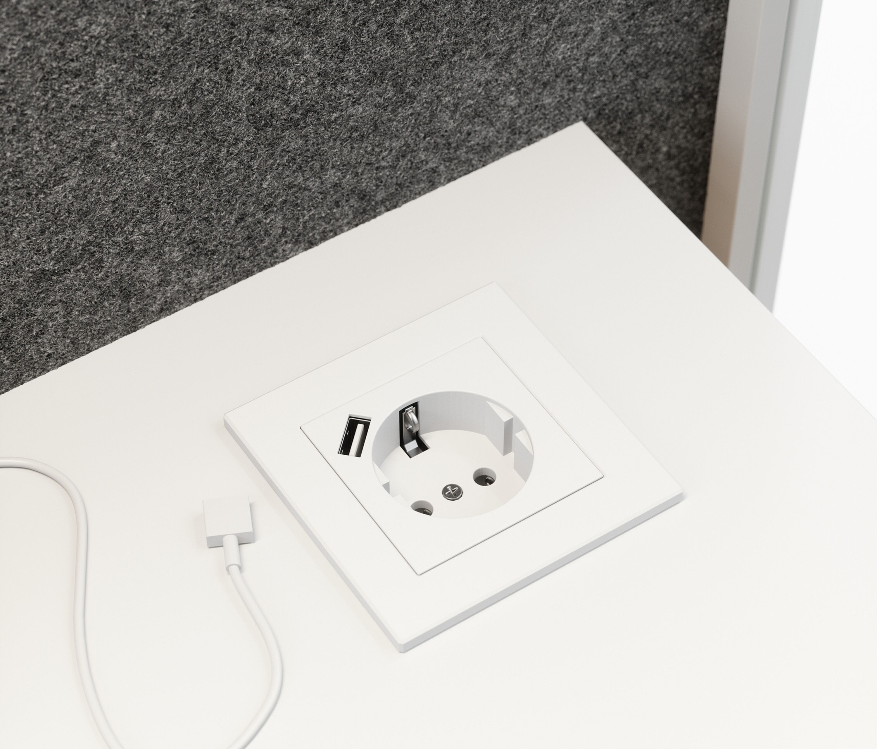 Telefonbox Single Weiß Schwarz Grau Standard