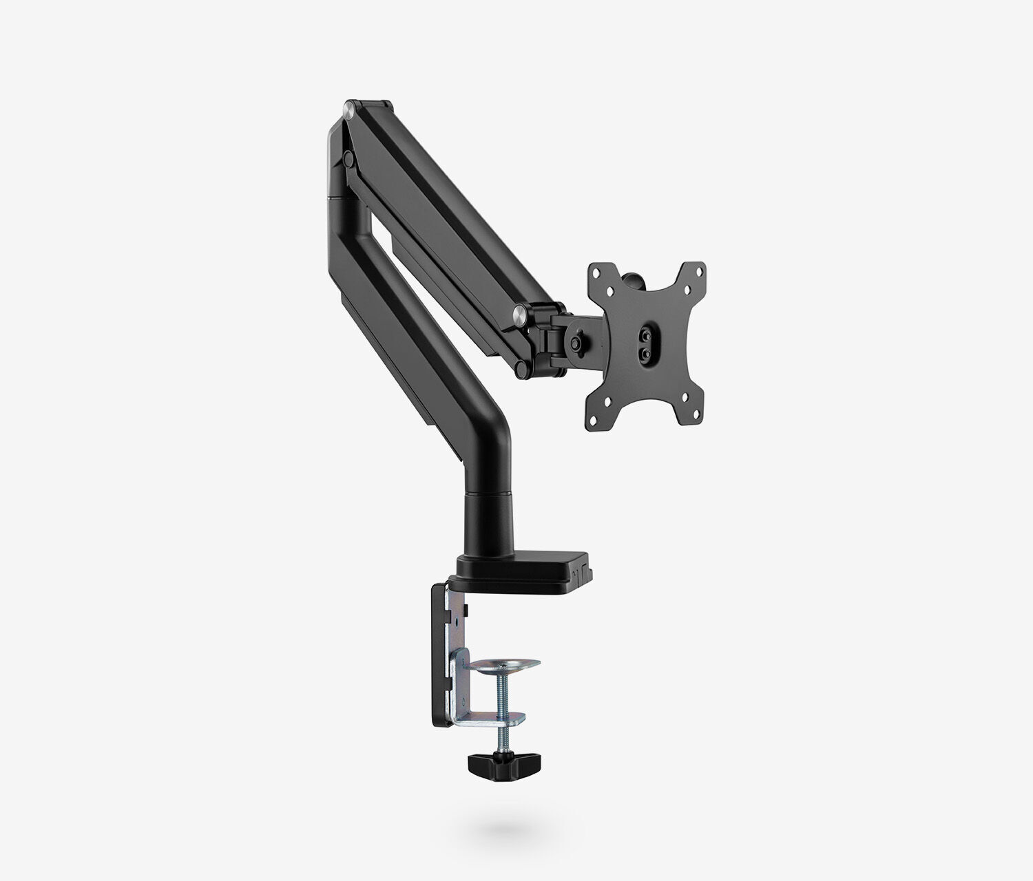 Enkele Gasveer Monitorarm - zwart