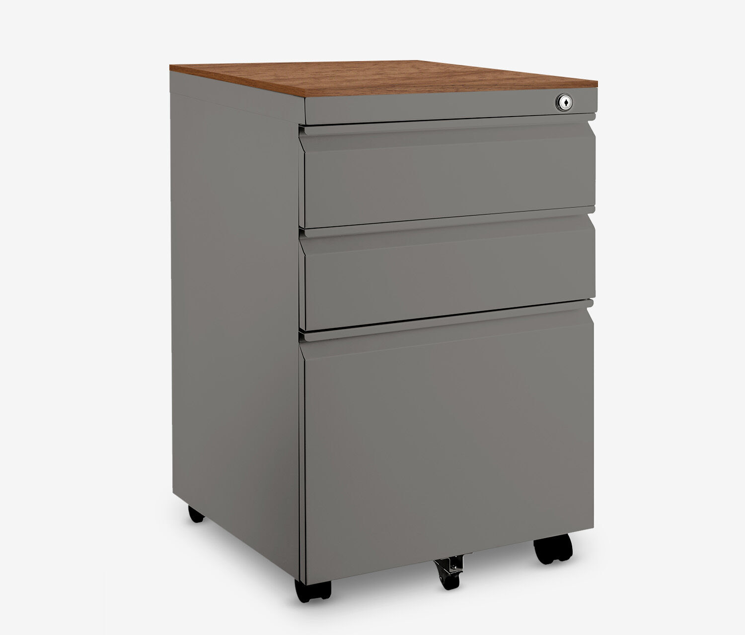 Metallrollcontainer Grau Nussbaum