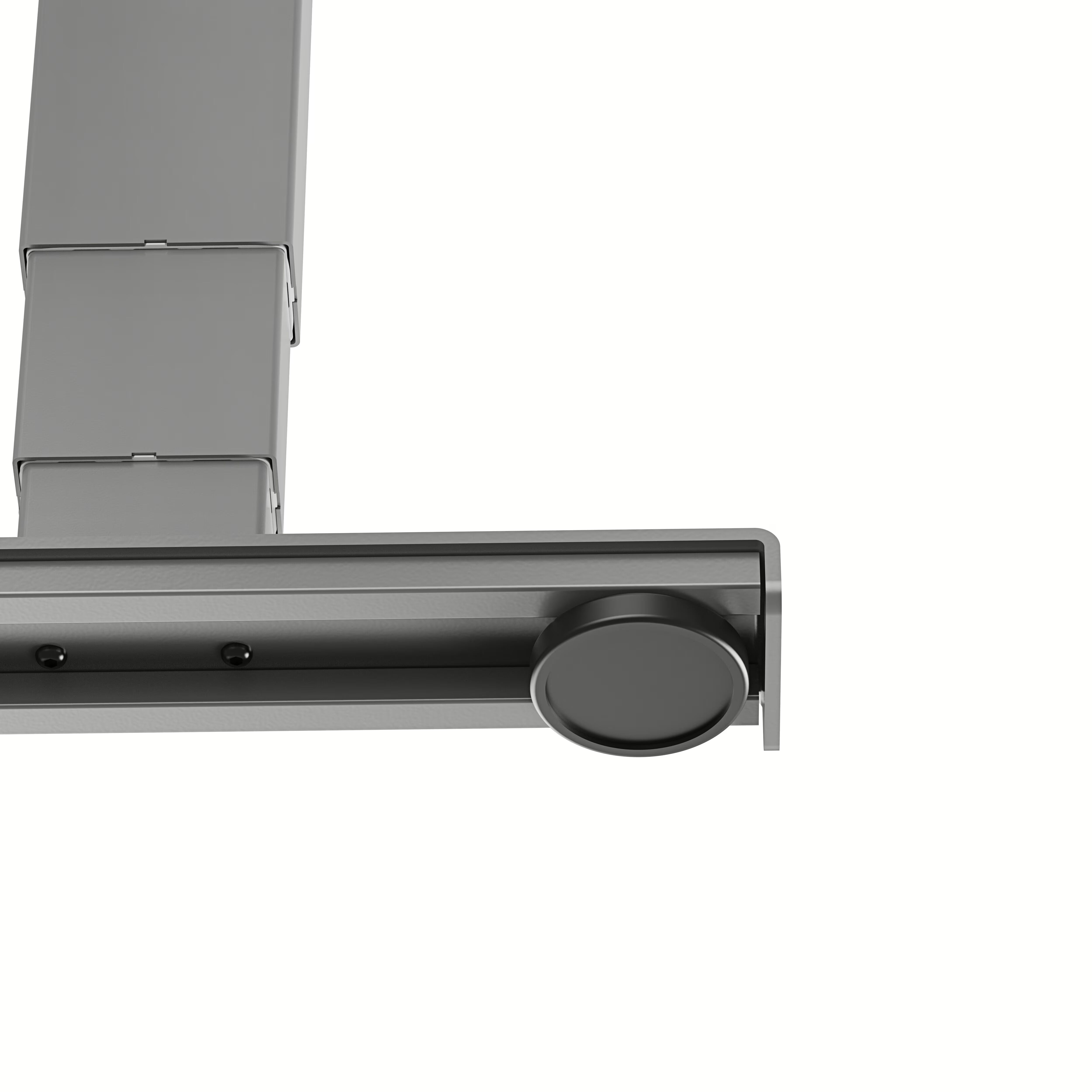 Schwerlasttisch mit Melaminplatte, 160x80 Topweiß Grau