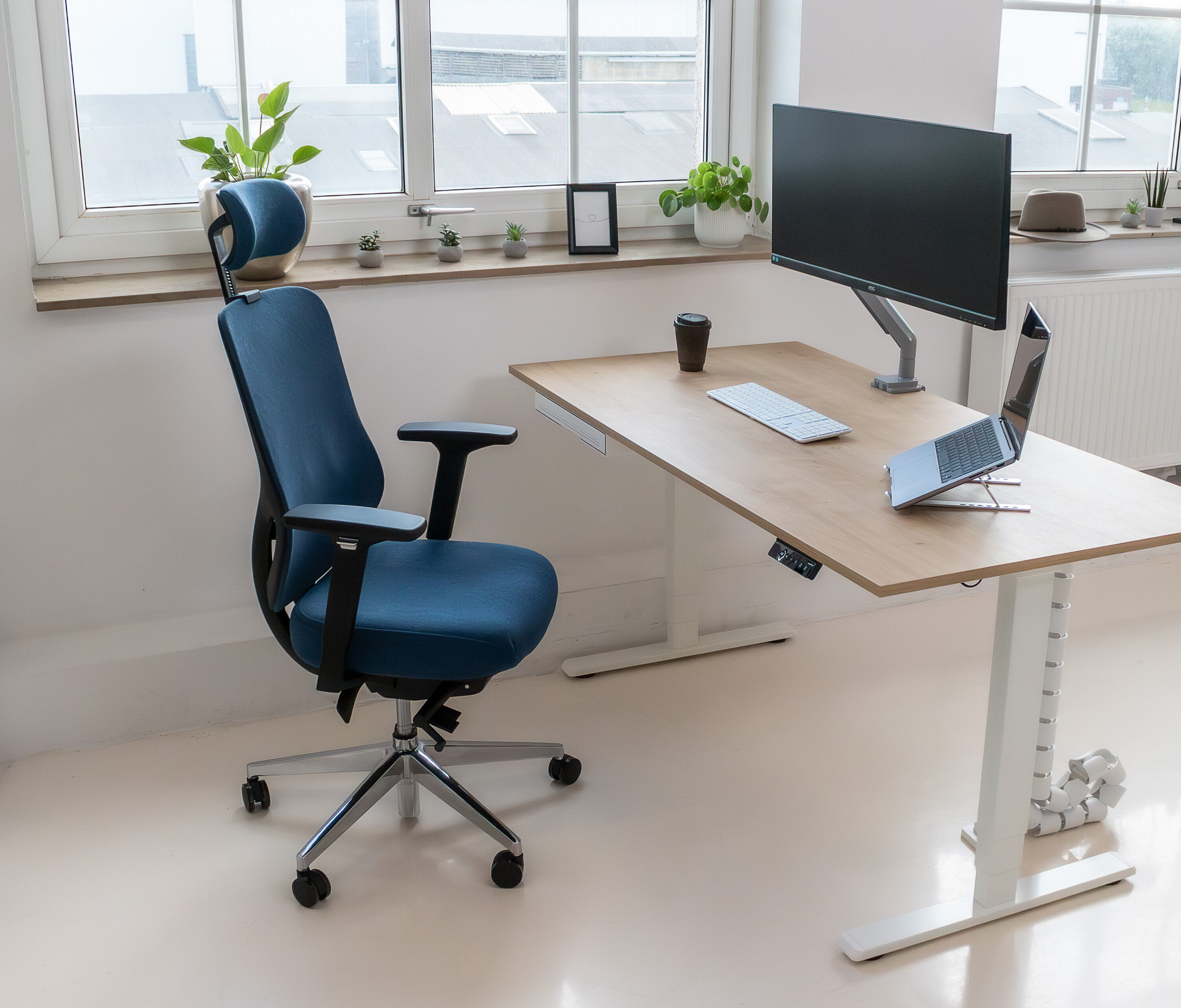 Bürodrehstuhl SENTA Blau Normal