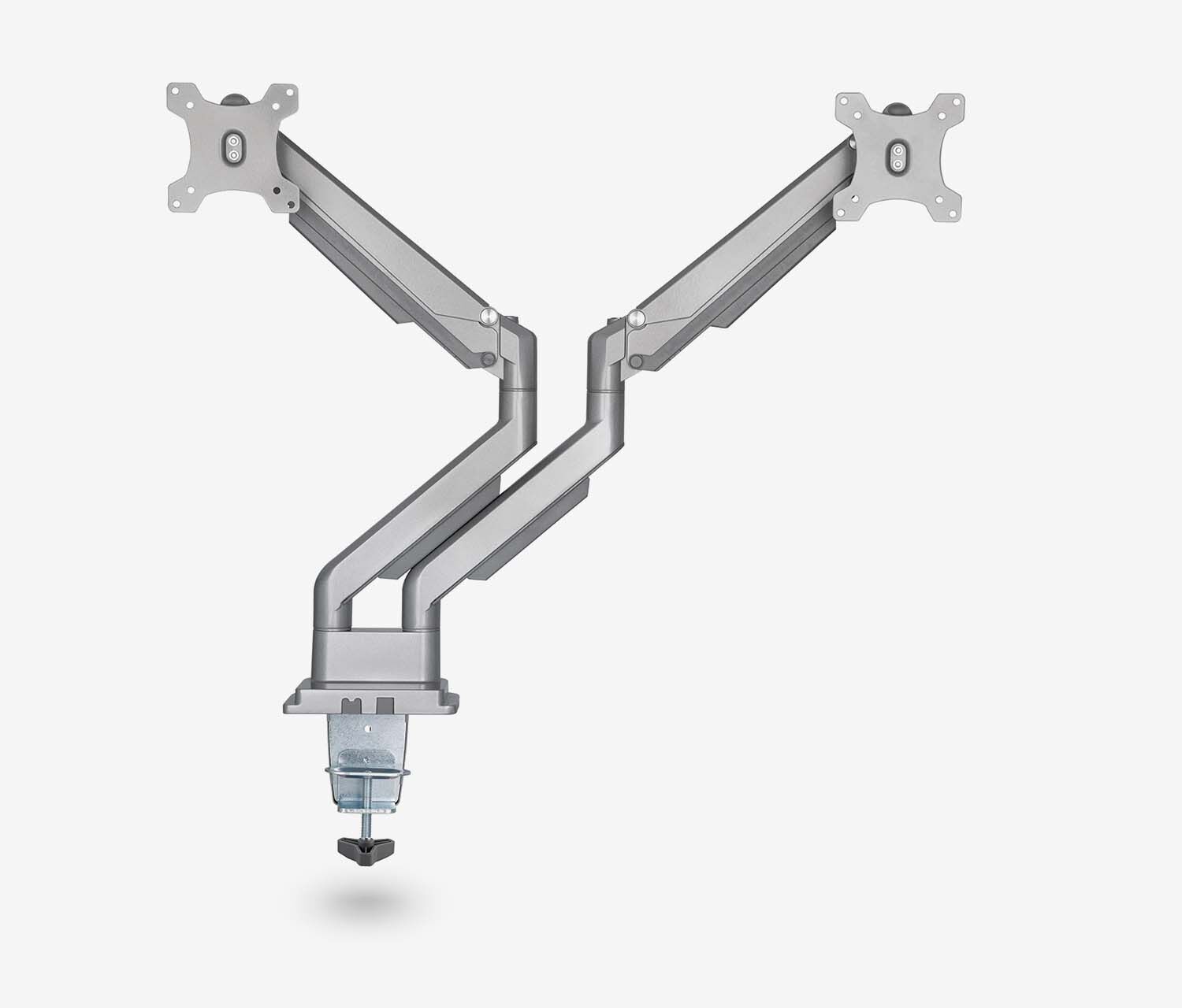 Dual Gasdruck Monitorarm - silber