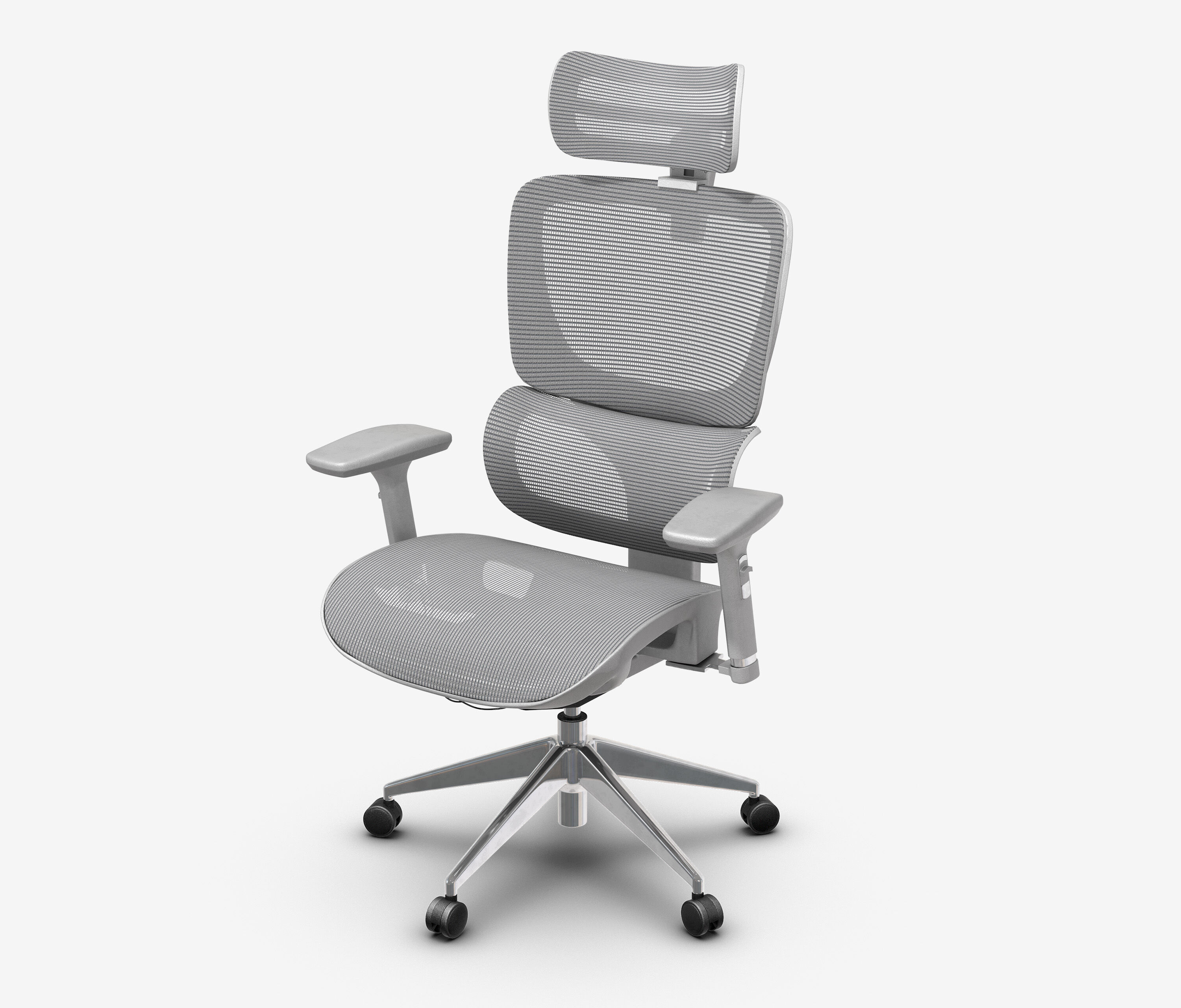 Bürodrehstuhl SENTA FX Mesh Normal Grau Silber