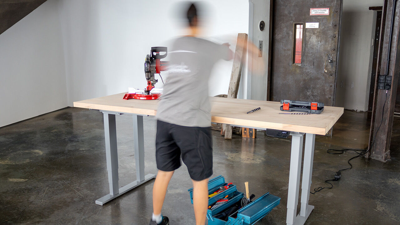 PRIMUS Schwerlasttisch, 2000 x 1000 mm Grau