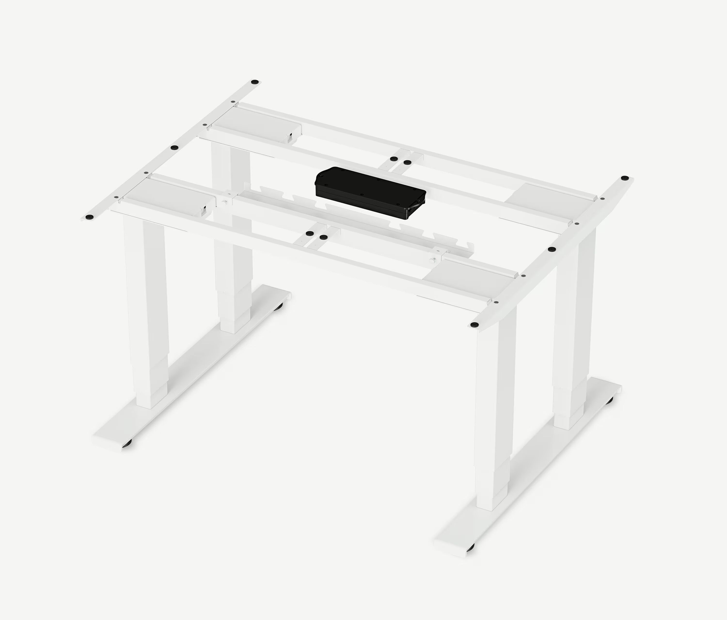 Zware tafel met melamineblad, 160x80 Eiken Wit
