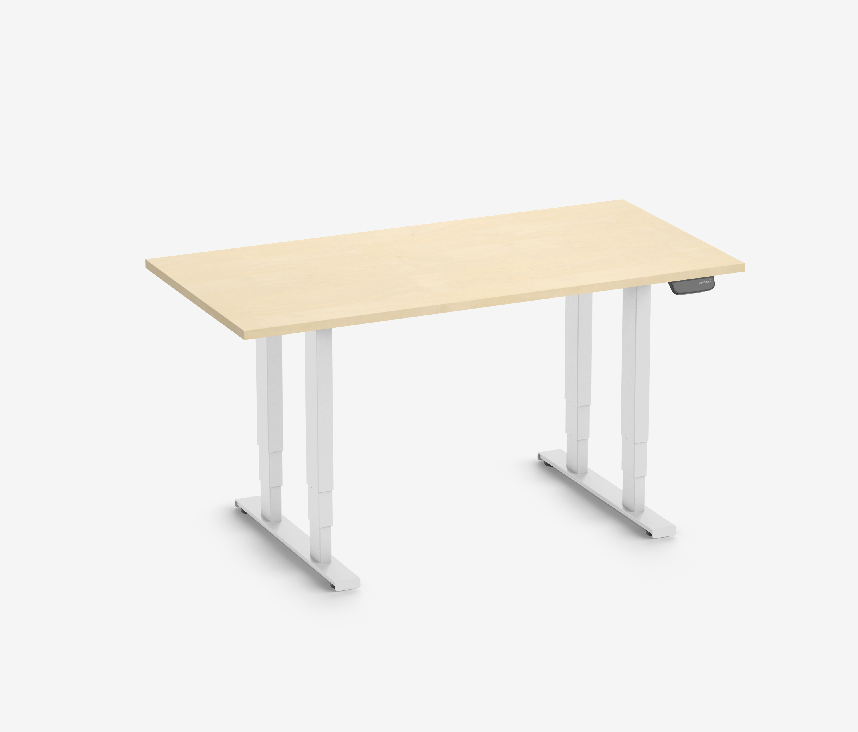 Schwerlasttisch mit Melaminplatte, 160x80 Birke Weiß