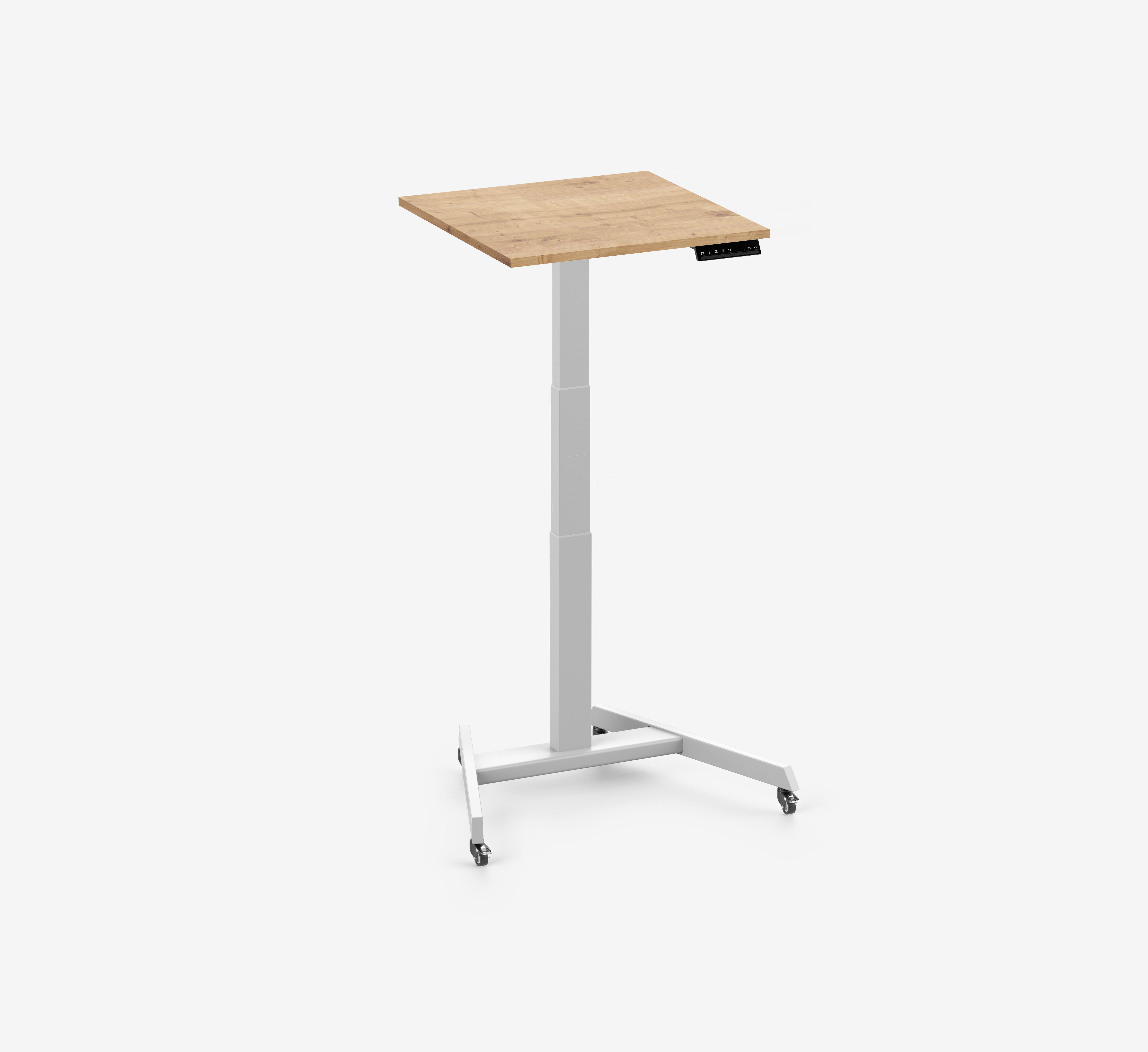 FOKUS Single Schreibtisch Weiß Eiche 60x60