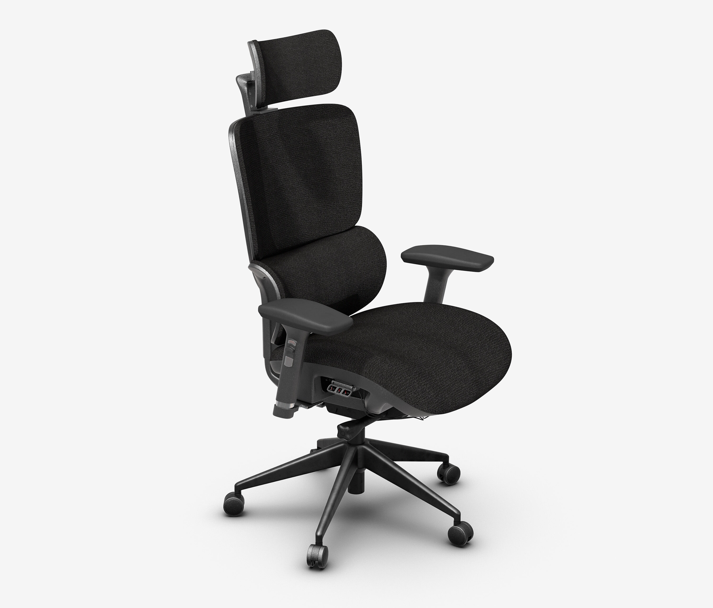 Bürodrehstuhl Senta FX Polster Niedrig Schwarz Schwarz