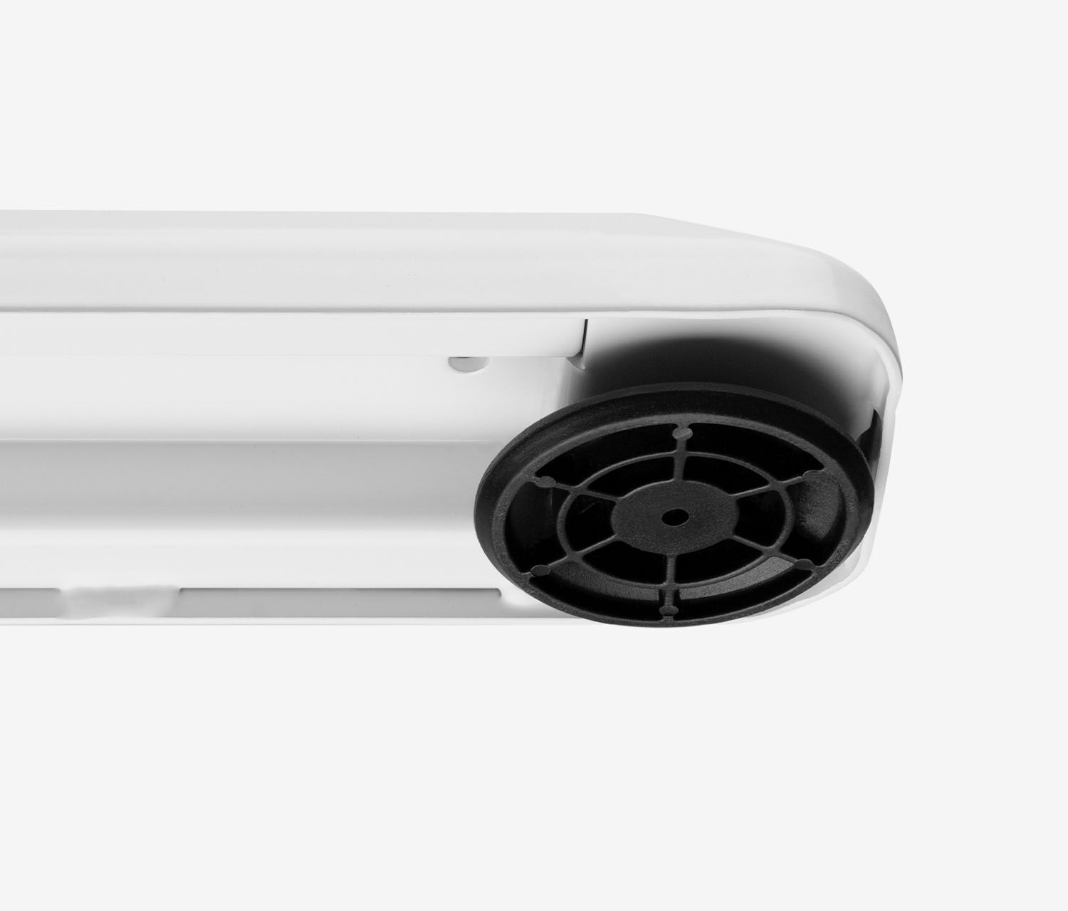 PRIMUS Freiformschreibtisch, Gestell Weiß 1600 x 800/1000 x 25 mm Lichtgrau, Ausführung Links