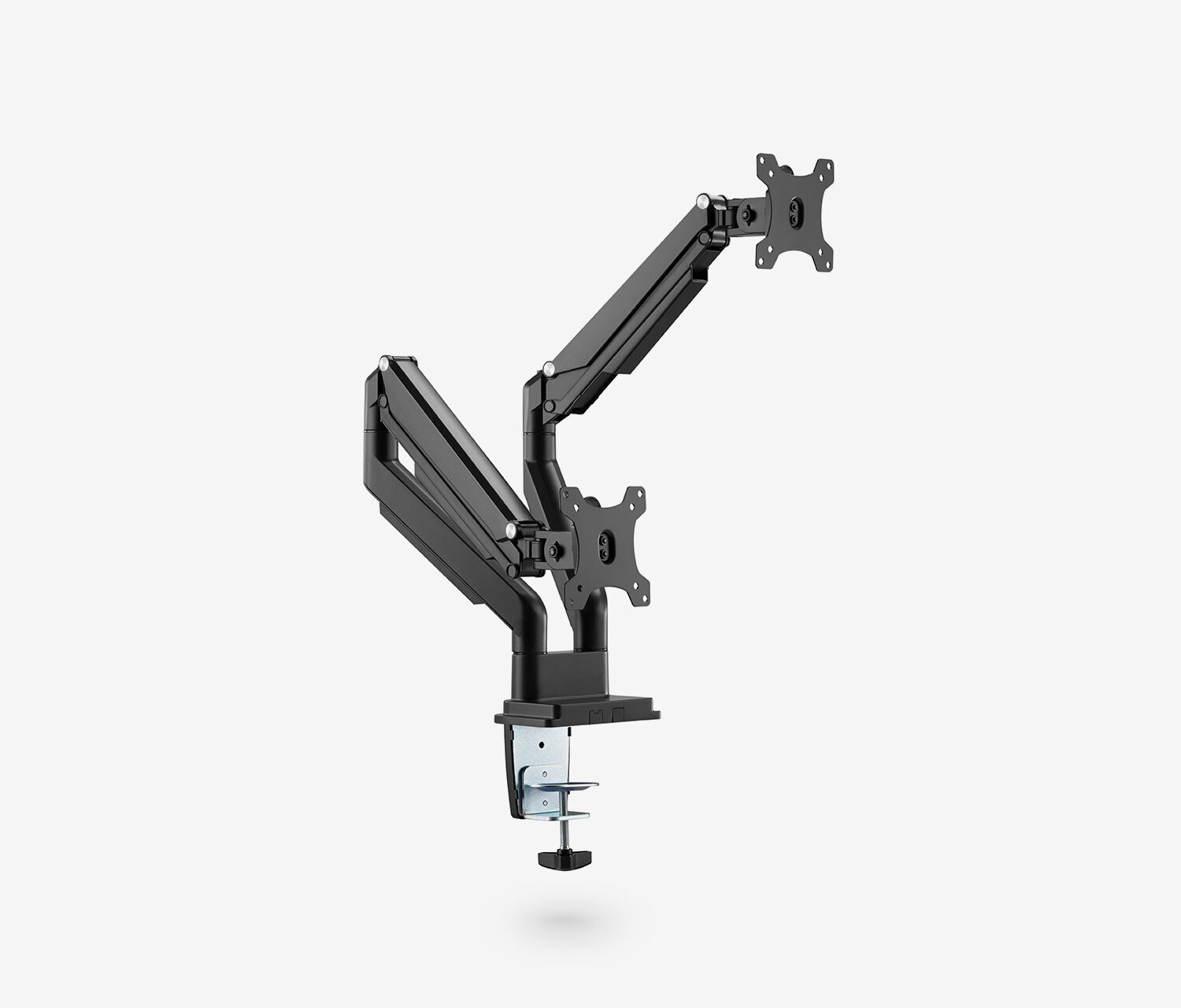 Dual Gasdruck Monitorarm - schwarz