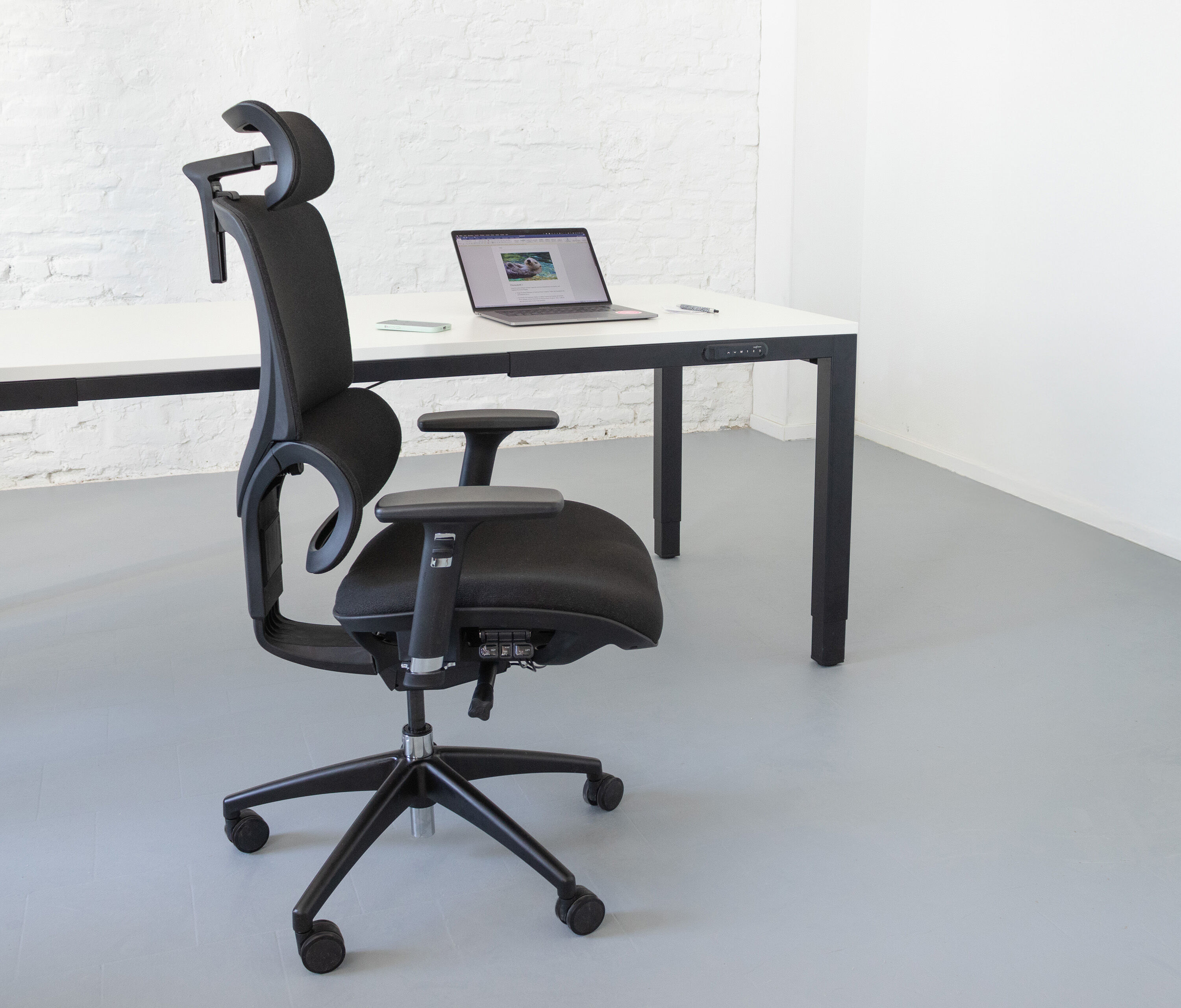 Bureaustoel Senta FX Polster Laag Zwart Zwart