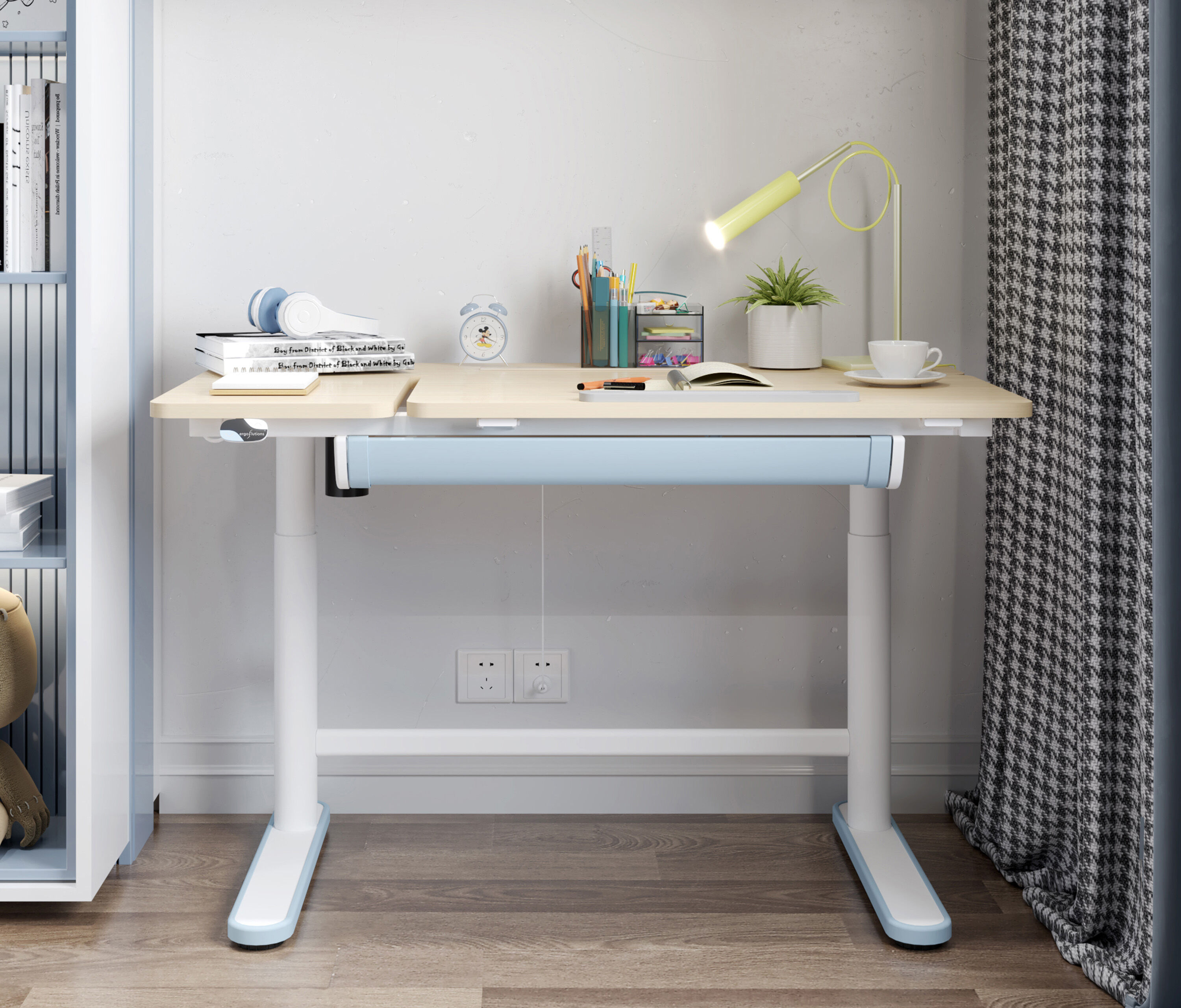 Kinderschreibtisch Blau