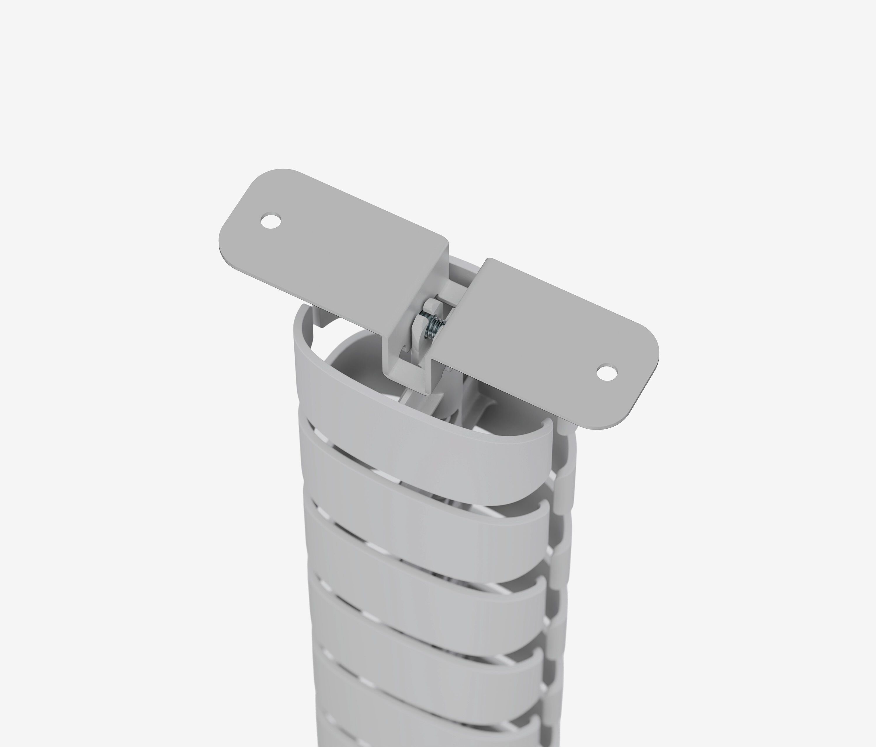 Kabelslang Grijs rond