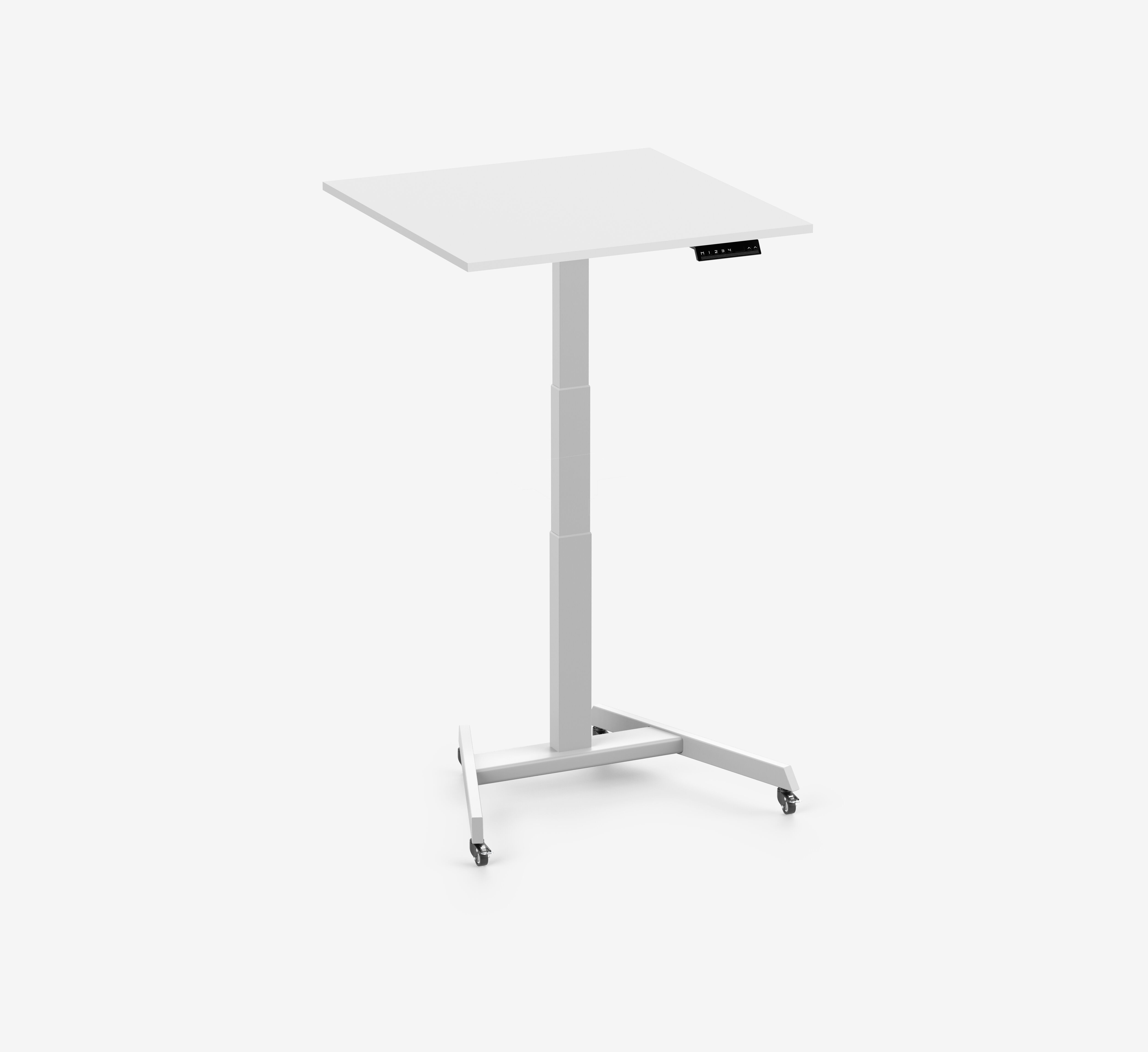 FOKUS Single Bureau Wit Lichtgrijs 80x80