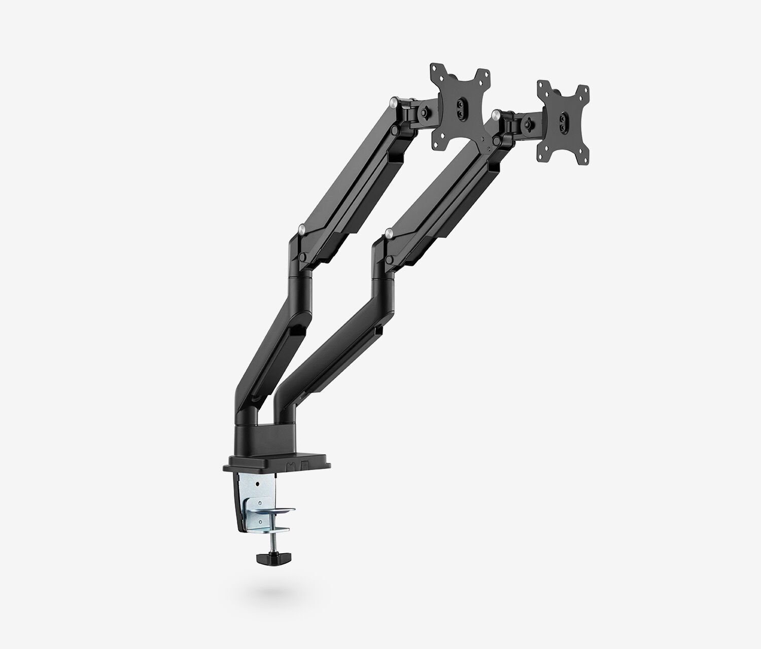 Dual Gasdruck Monitorarm - schwarz