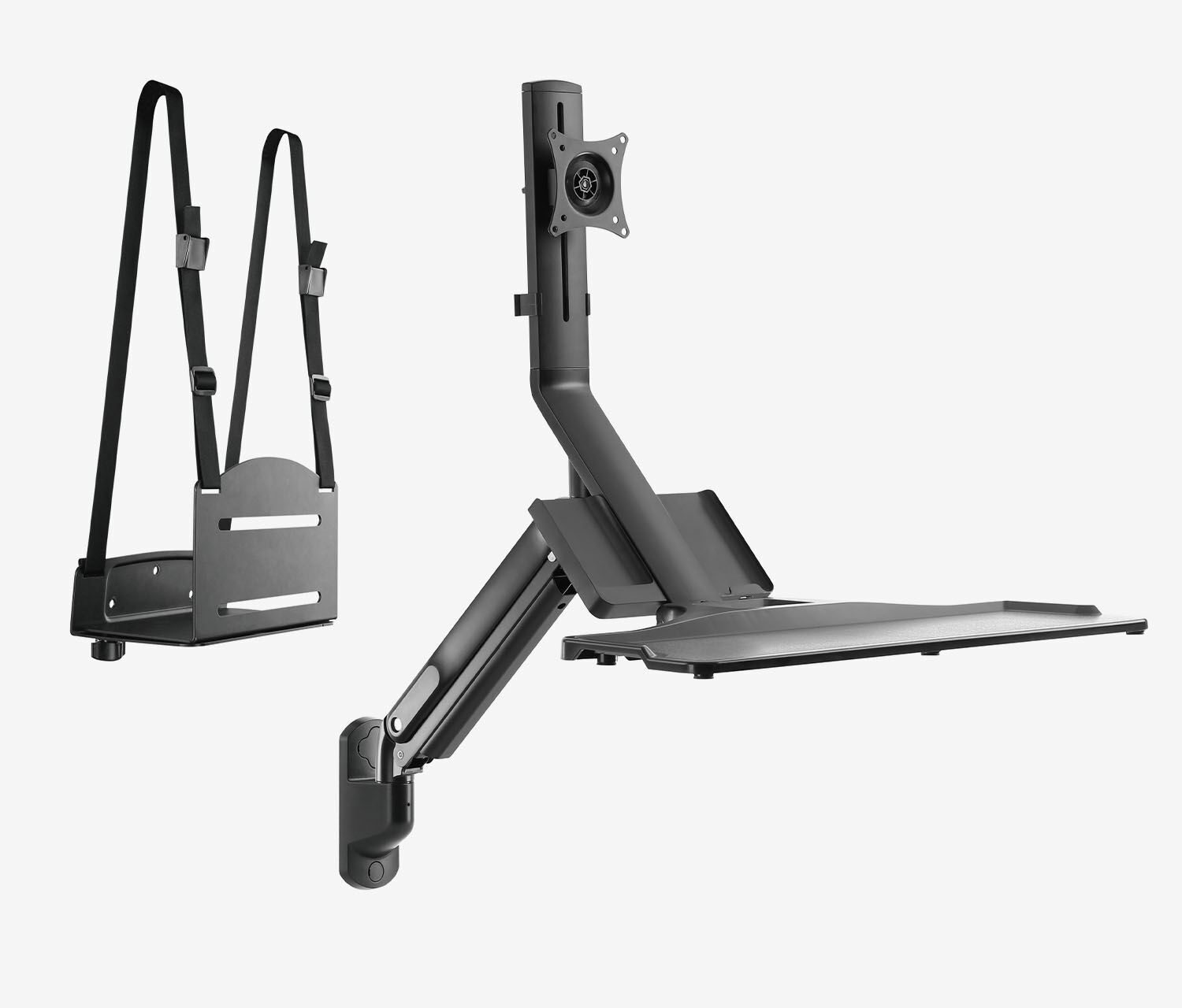 Höhenverstellbarer Wandarbeitsplatz