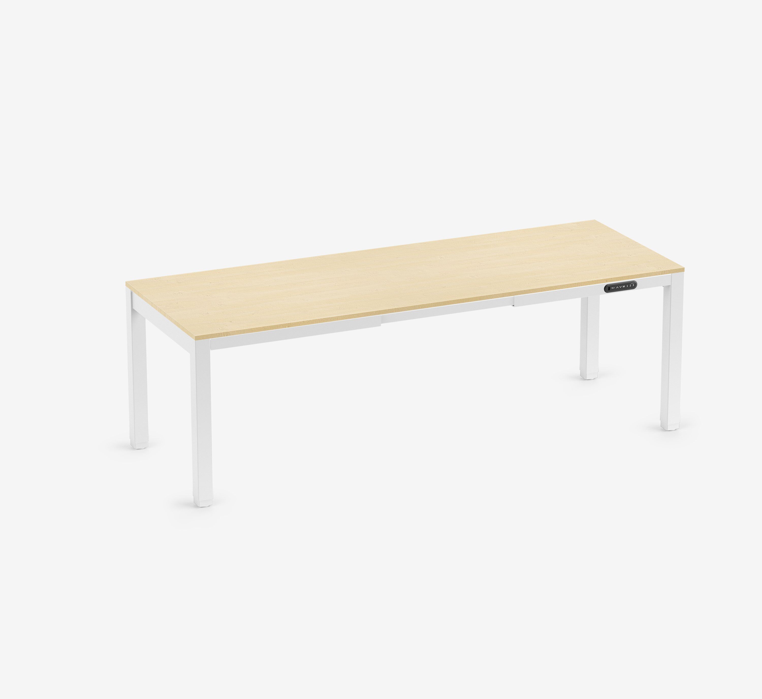 PRIMUS 4-poot bureau Wit Berken 2200 x 800 x 25 mm