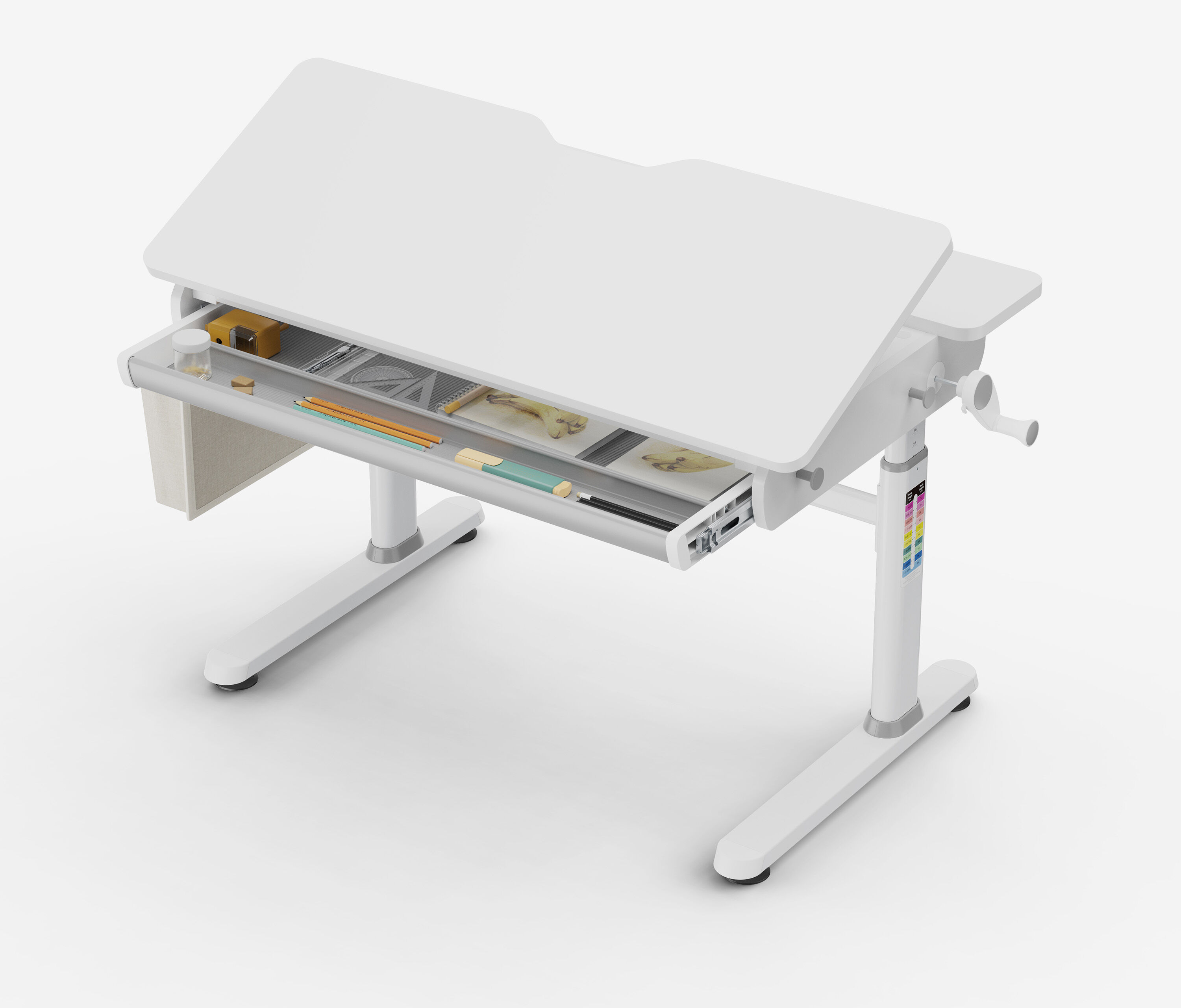 Kinderschreibtisch manuell höhenverstellbar Pink