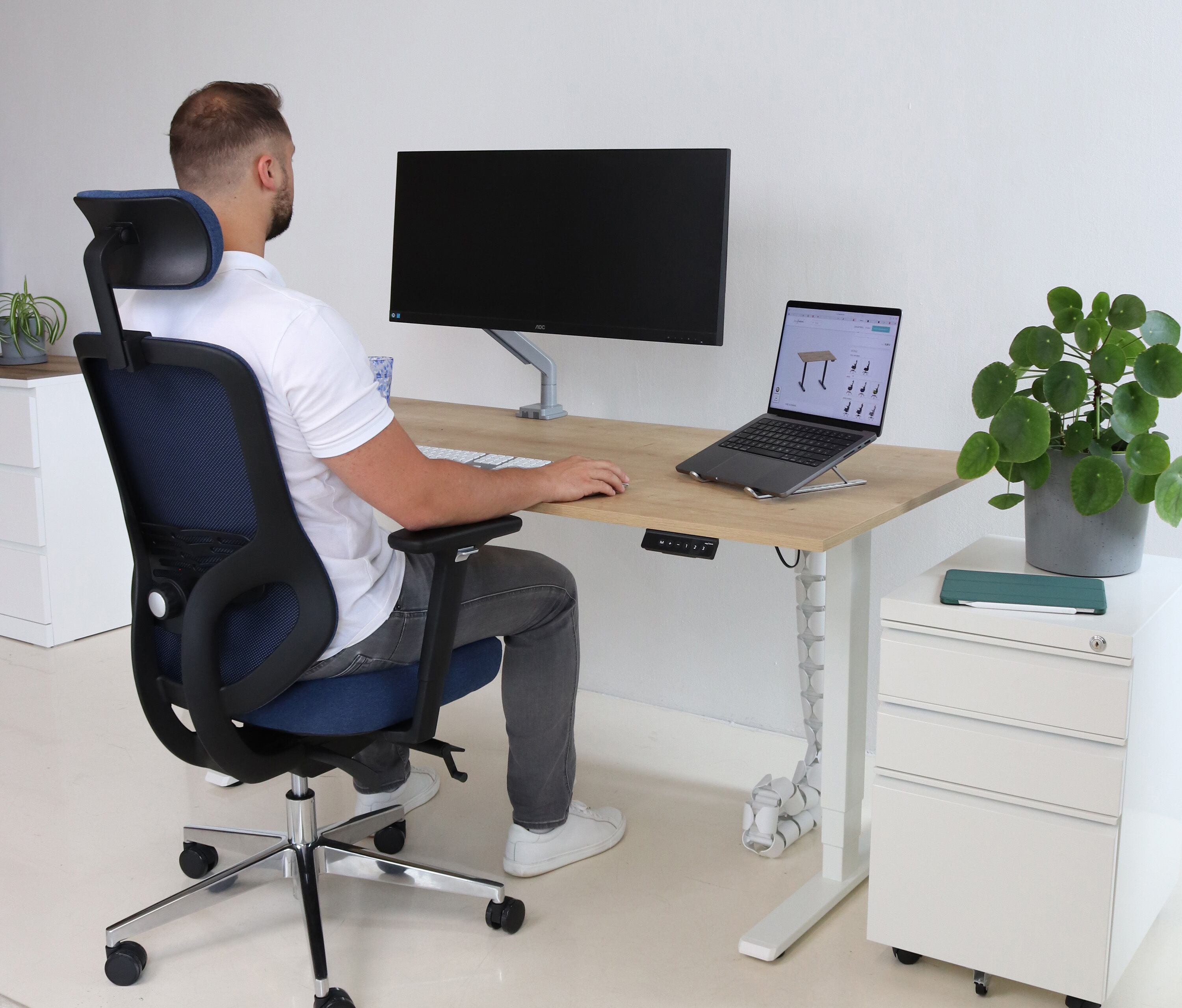 Bürodrehstuhl SENTA Schwarz Normal