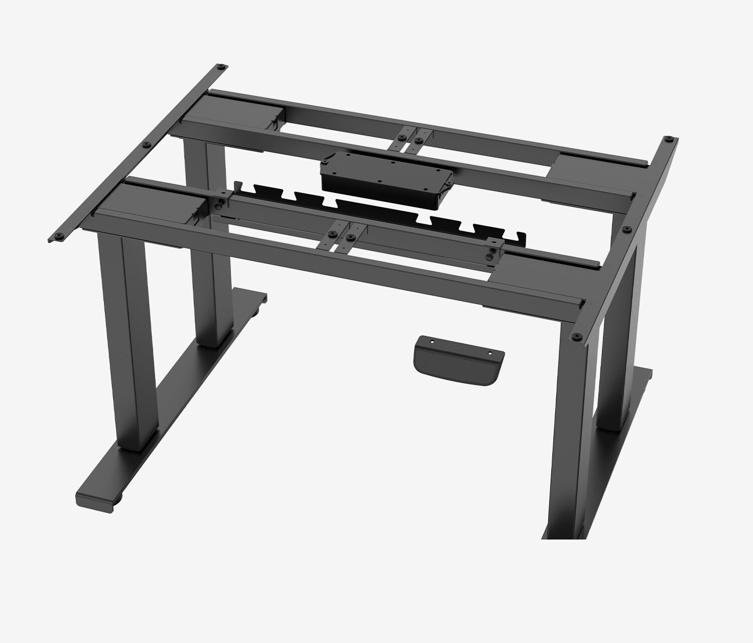 PRIMUS Schwerlasttisch, 2500 x 1000 mm Schwarz Buchen Echtholzplatte