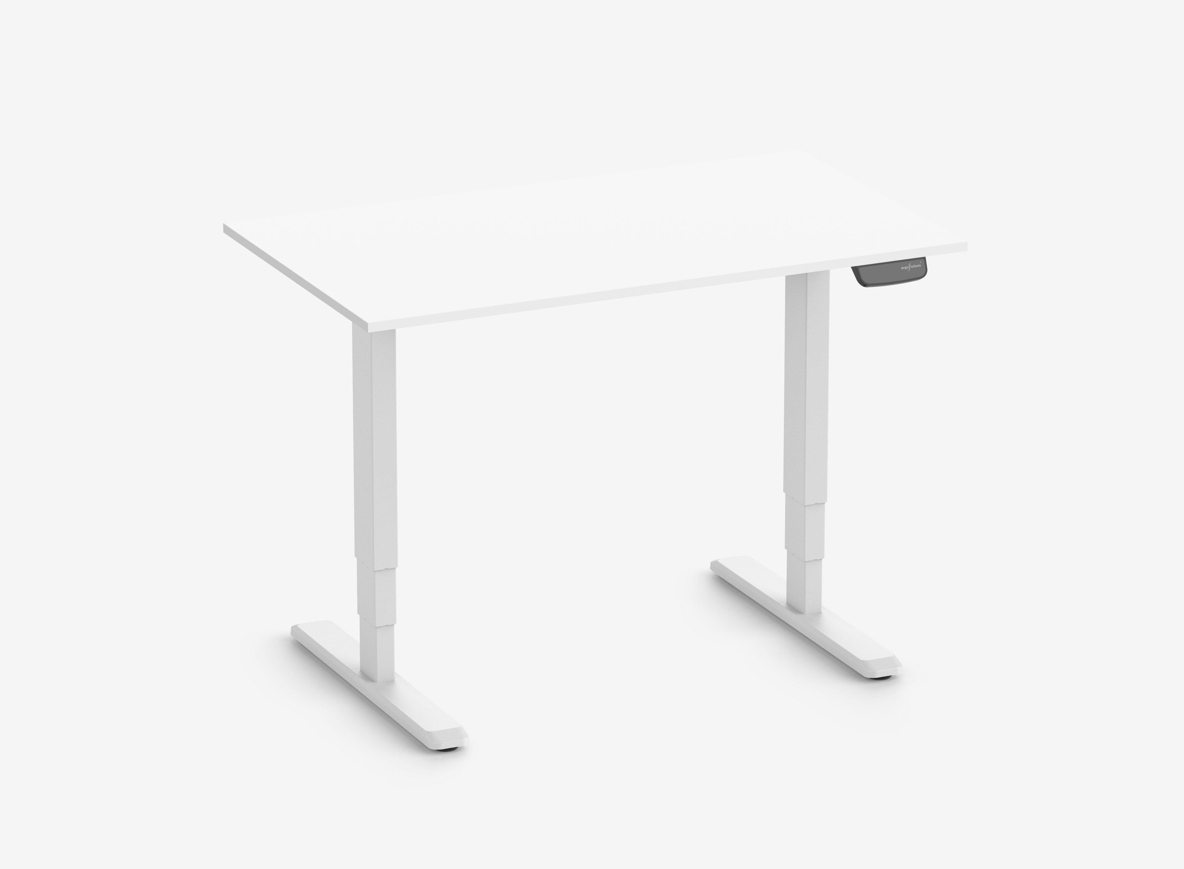PRIMUS Speed Rechthoekig bureau, frame wit, tafelblad 1200 x 700 x 19 mm Topwit