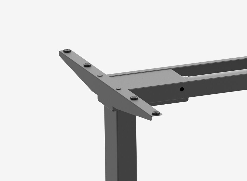 FOKUS Gamingschreibtisch Schwarz 160x80 Rechteck Sundown