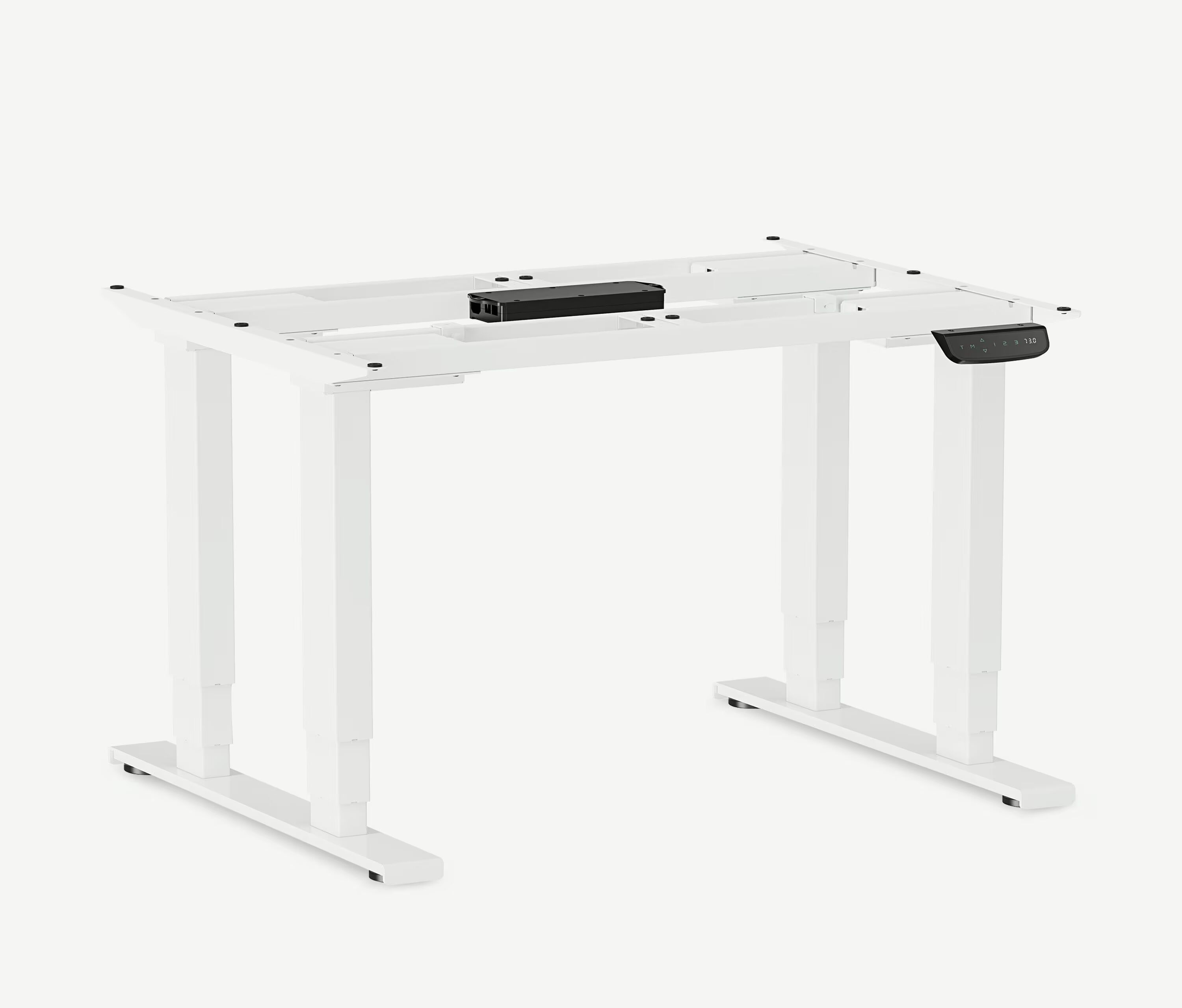 Zware tafel met melamineblad, 160x80 Eiken Wit