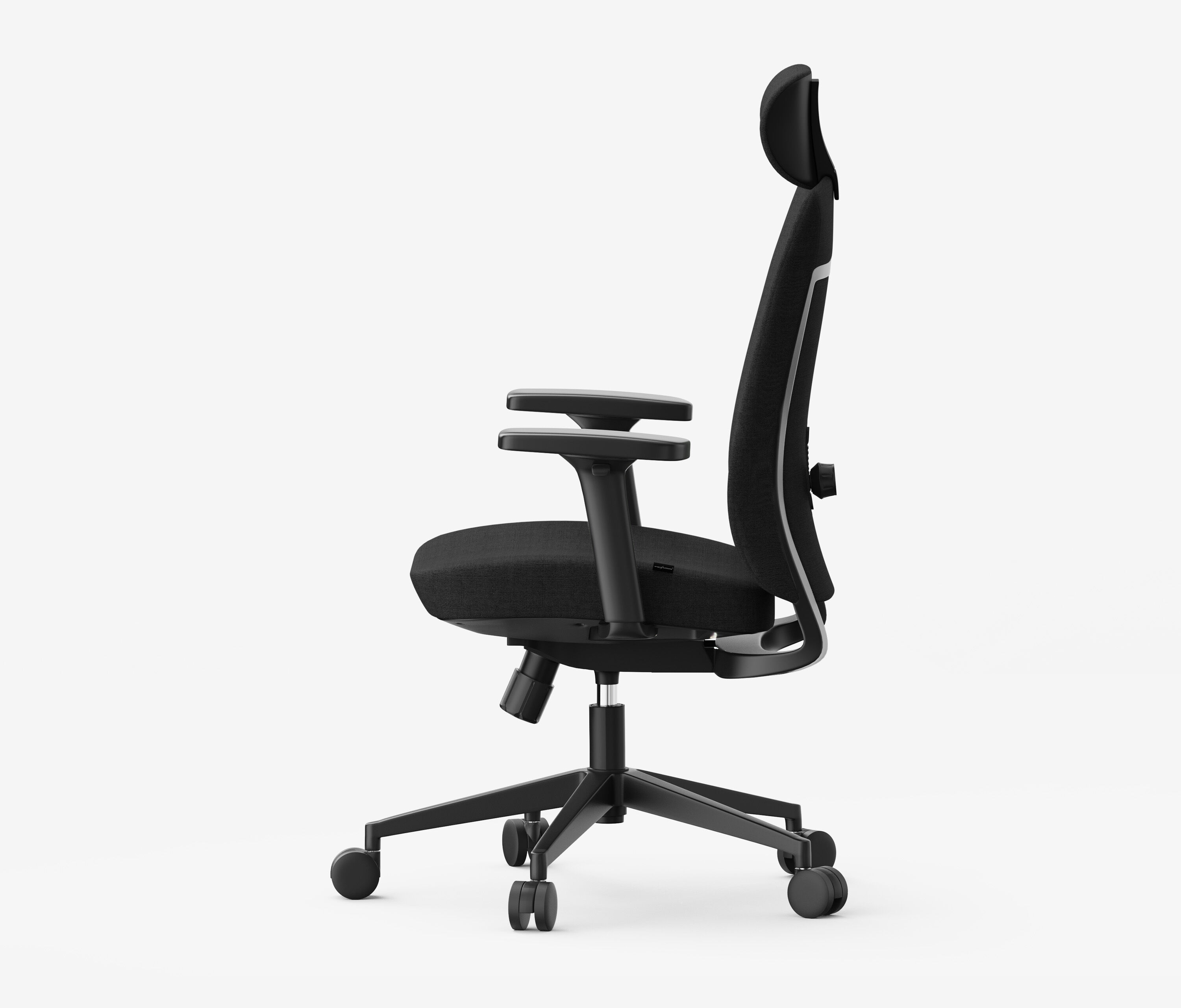 FOKUS + Stuhl Schwarz Eiche Hoch 1200 x 70 x 19 mm