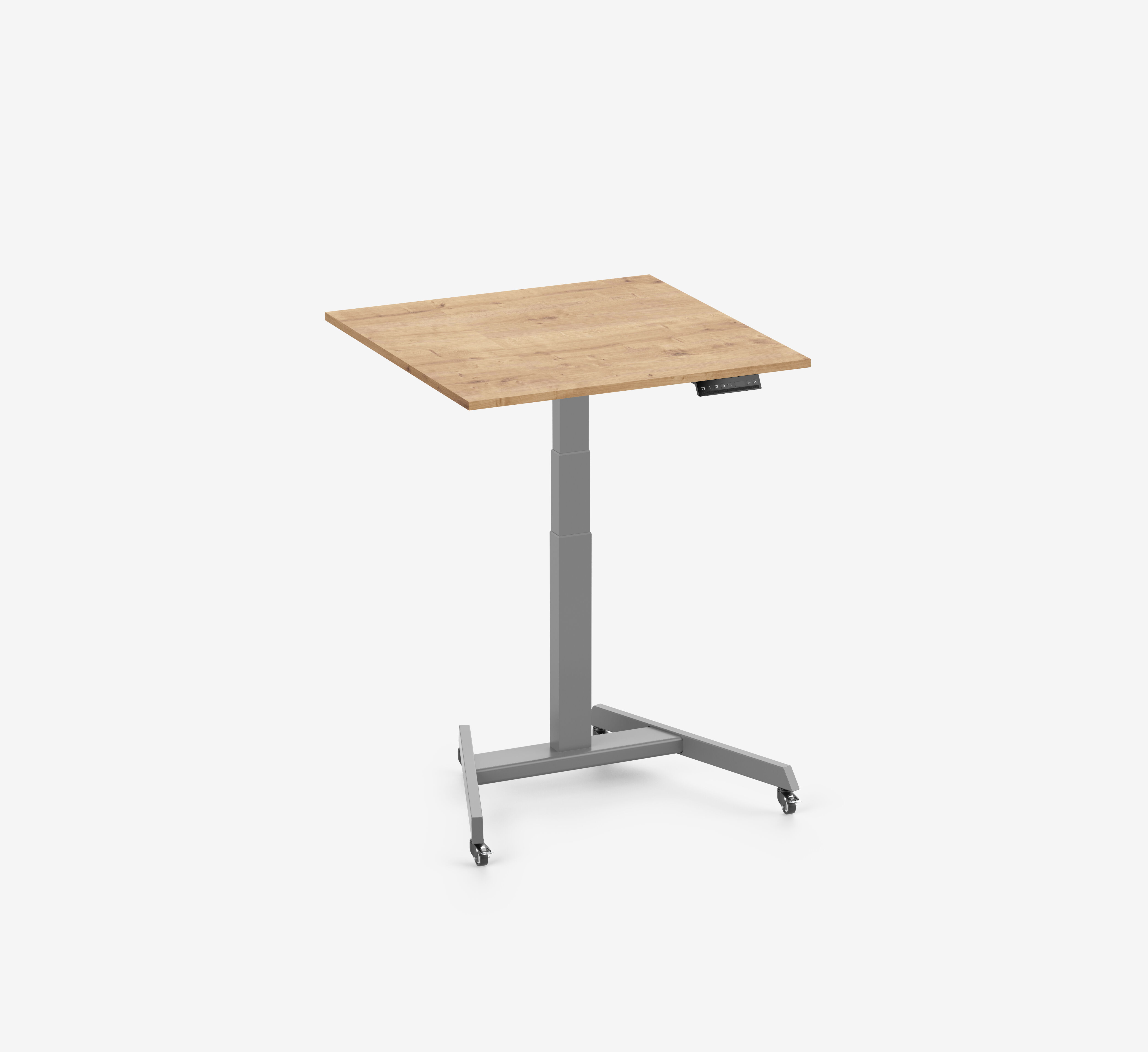 FOKUS Single Schreibtisch Grau Eiche 80x80