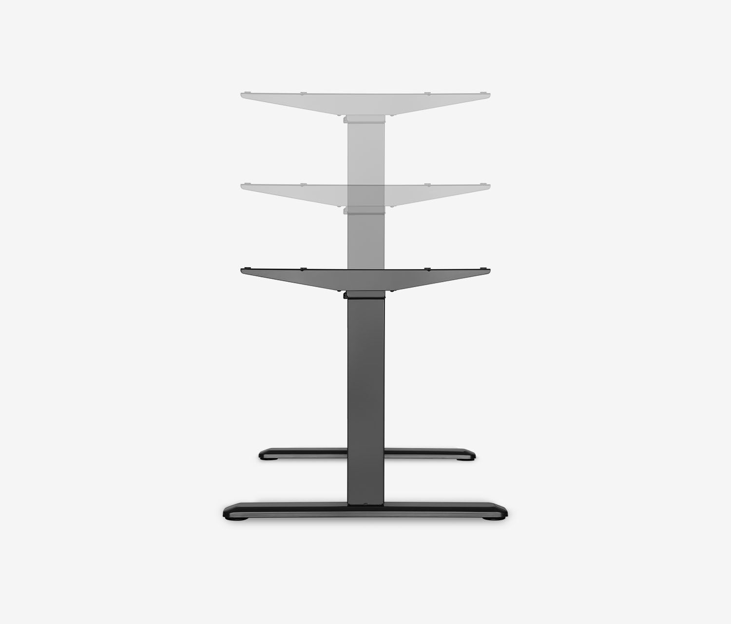 PRIMUS LED Gamingschreibtisch Gestell Schwarz 160x80