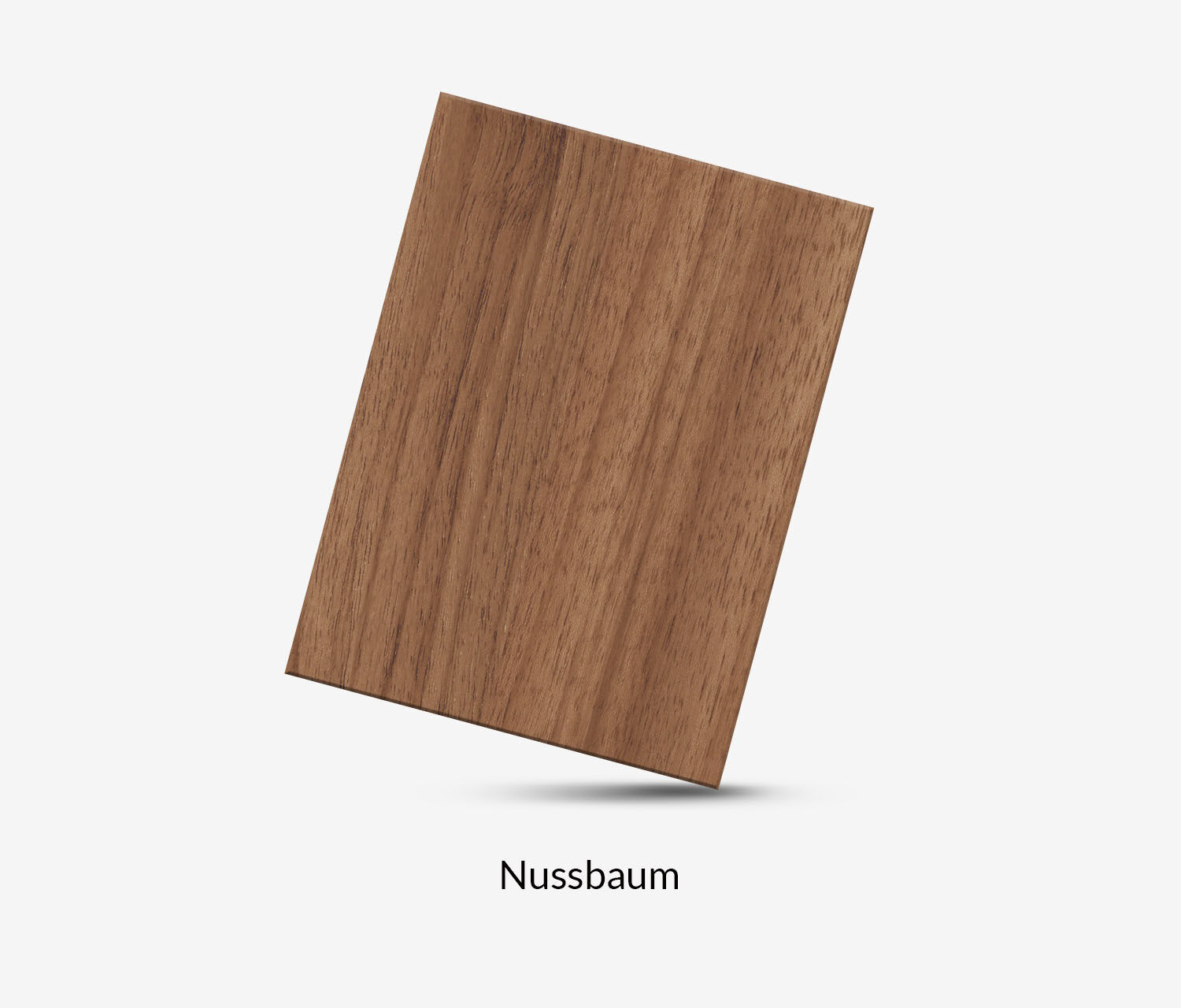 FOKUS Gestell Weiß, Tischplatte 1400 x 800 x 19 mm Nussbaum
