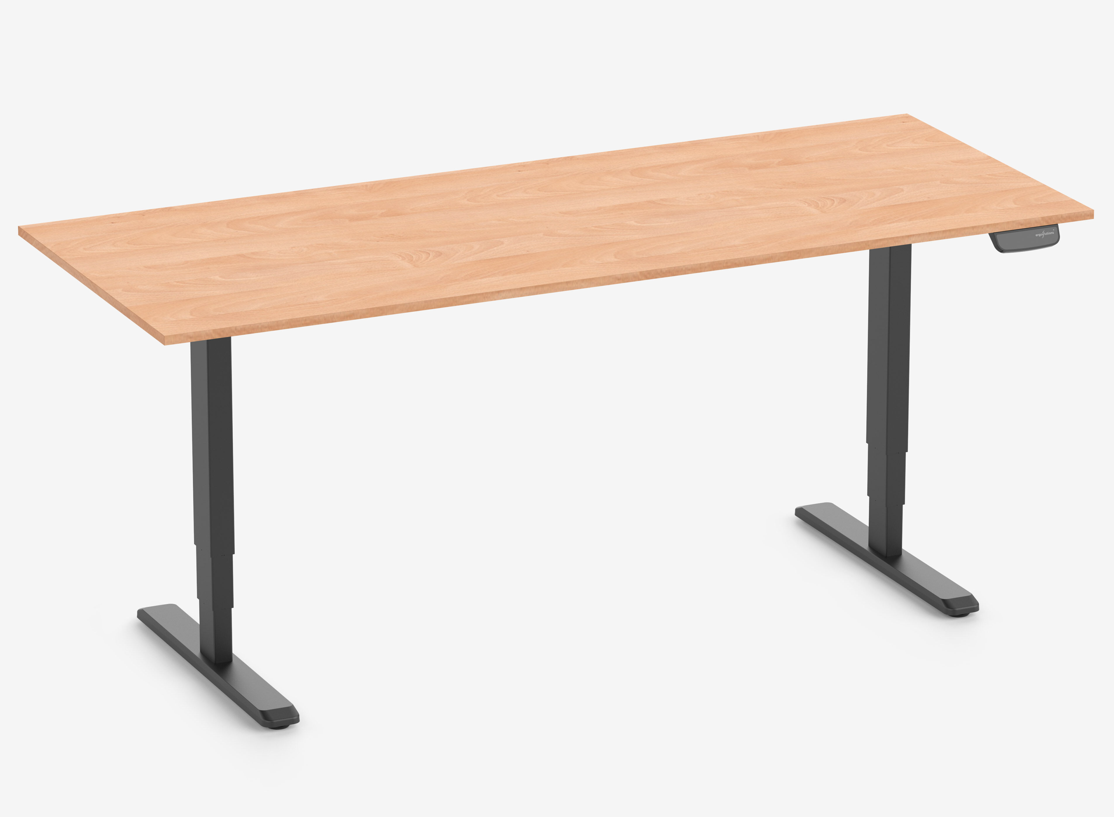 PRIMUS Schreibtisch XL Schwarz 260x100 Buche