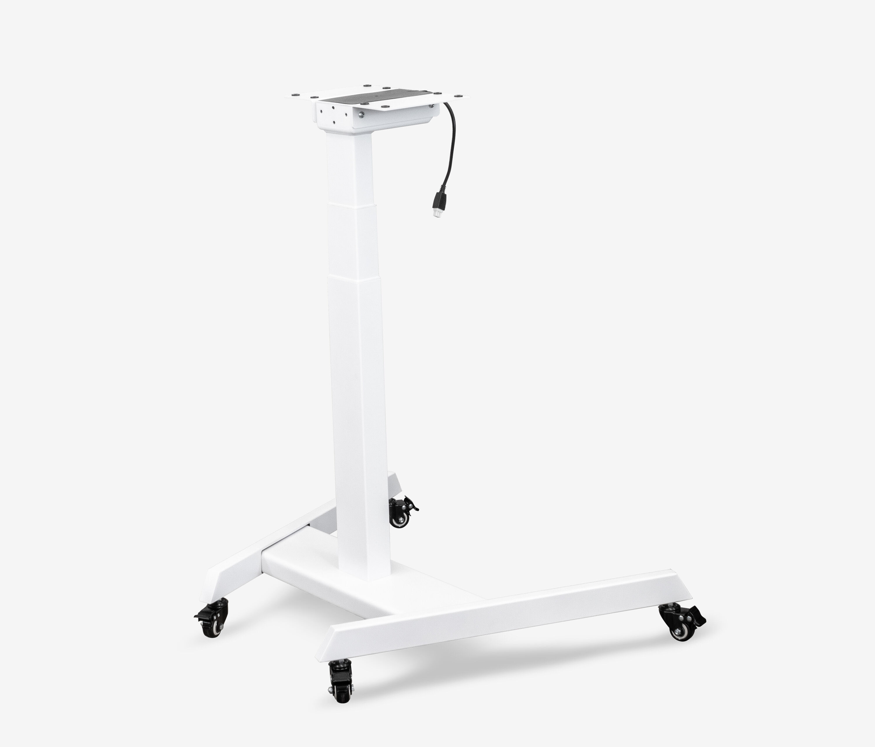 FOKUS Single Bureau Wit Lichtgrijs 80x80