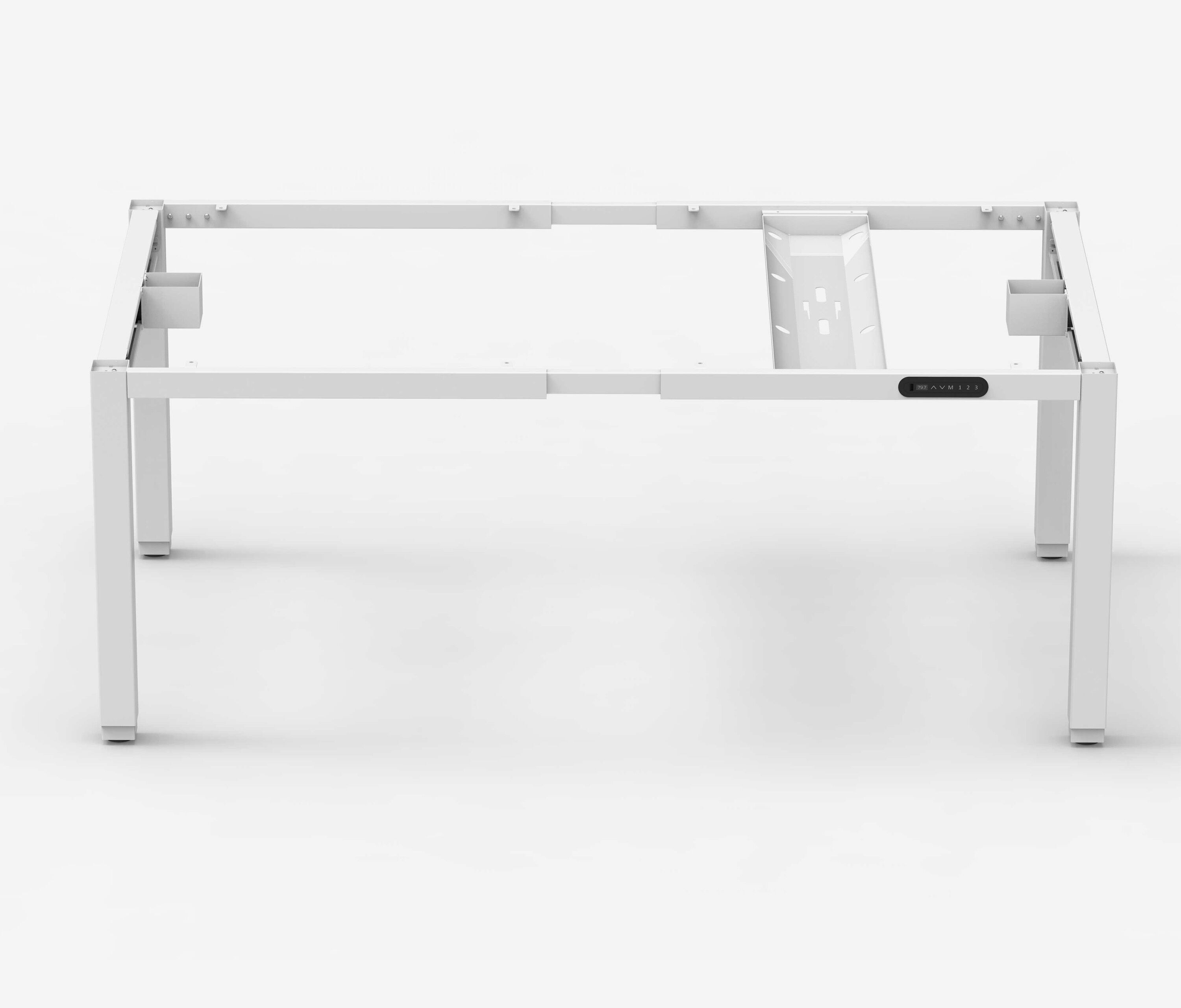 PRIMUS 4-Bein Schreibtisch Weiß Birke 1600 x 800 x 25 mm