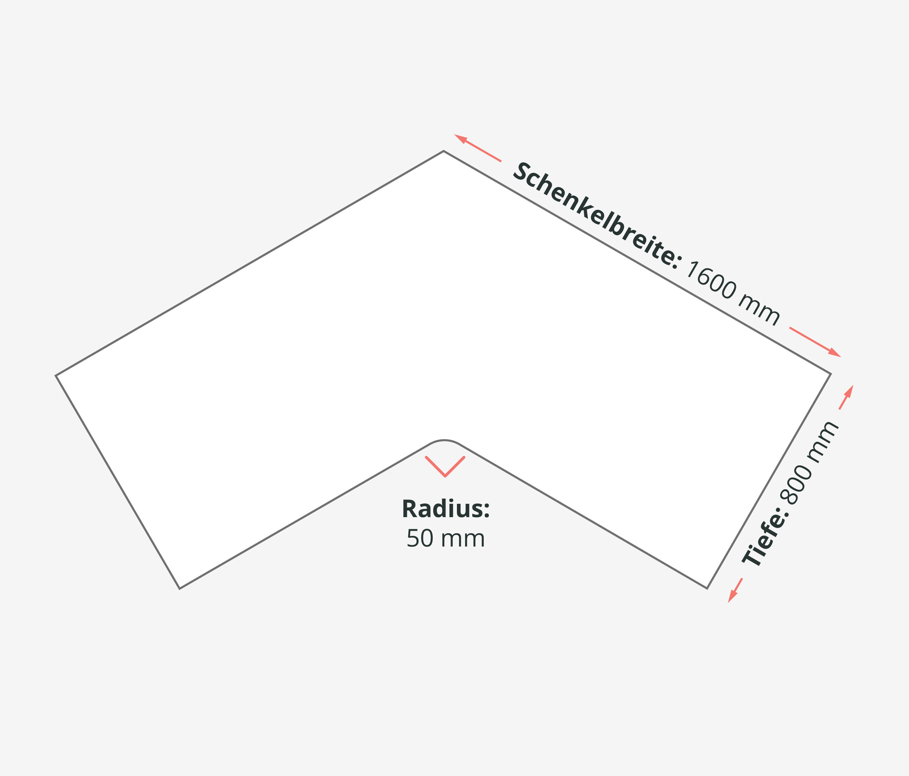 PRIMUS Winkelschreibtisch, Gestell Weiß, Tischplatte  1600 x 800 x 25 mm Lichtgrau